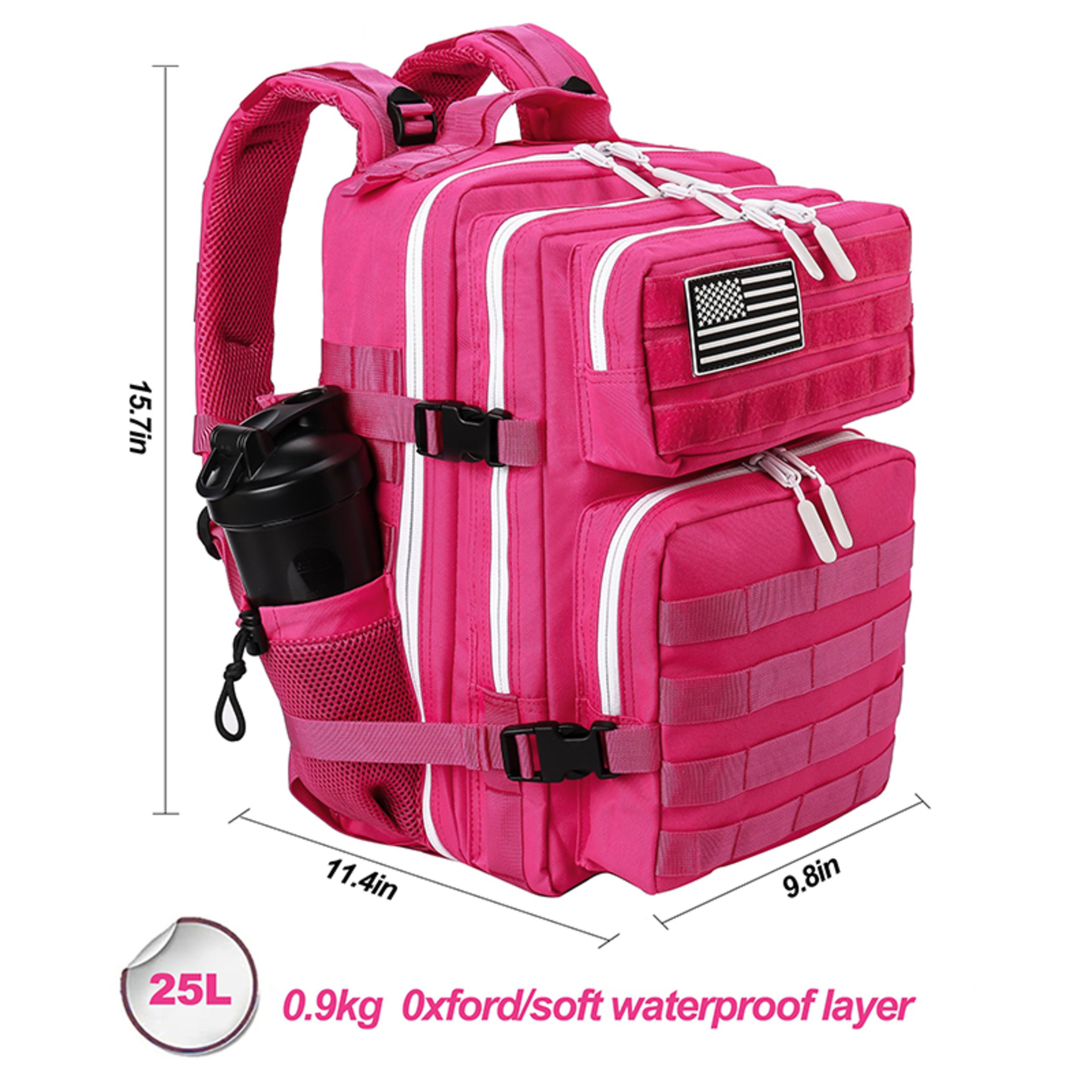 Tactical Backpack For Women Fitness Athlete Gym Out Bag Small Outdoor Sports Rucksack With Bottle H 2
