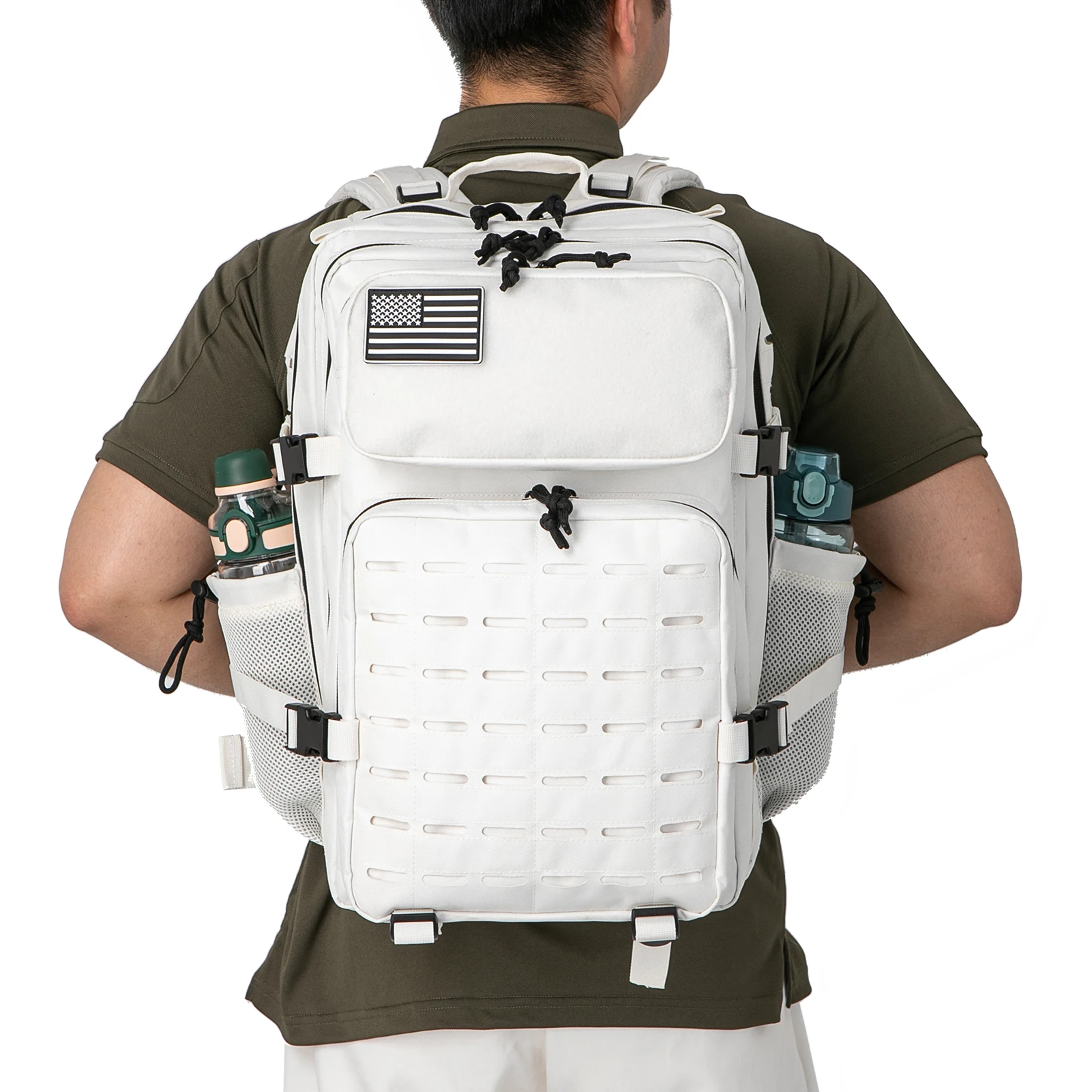 Mens And Womens Tactical Backpacks Small School Backpack With Water Bottle Holder Outdoor Activitie 3
