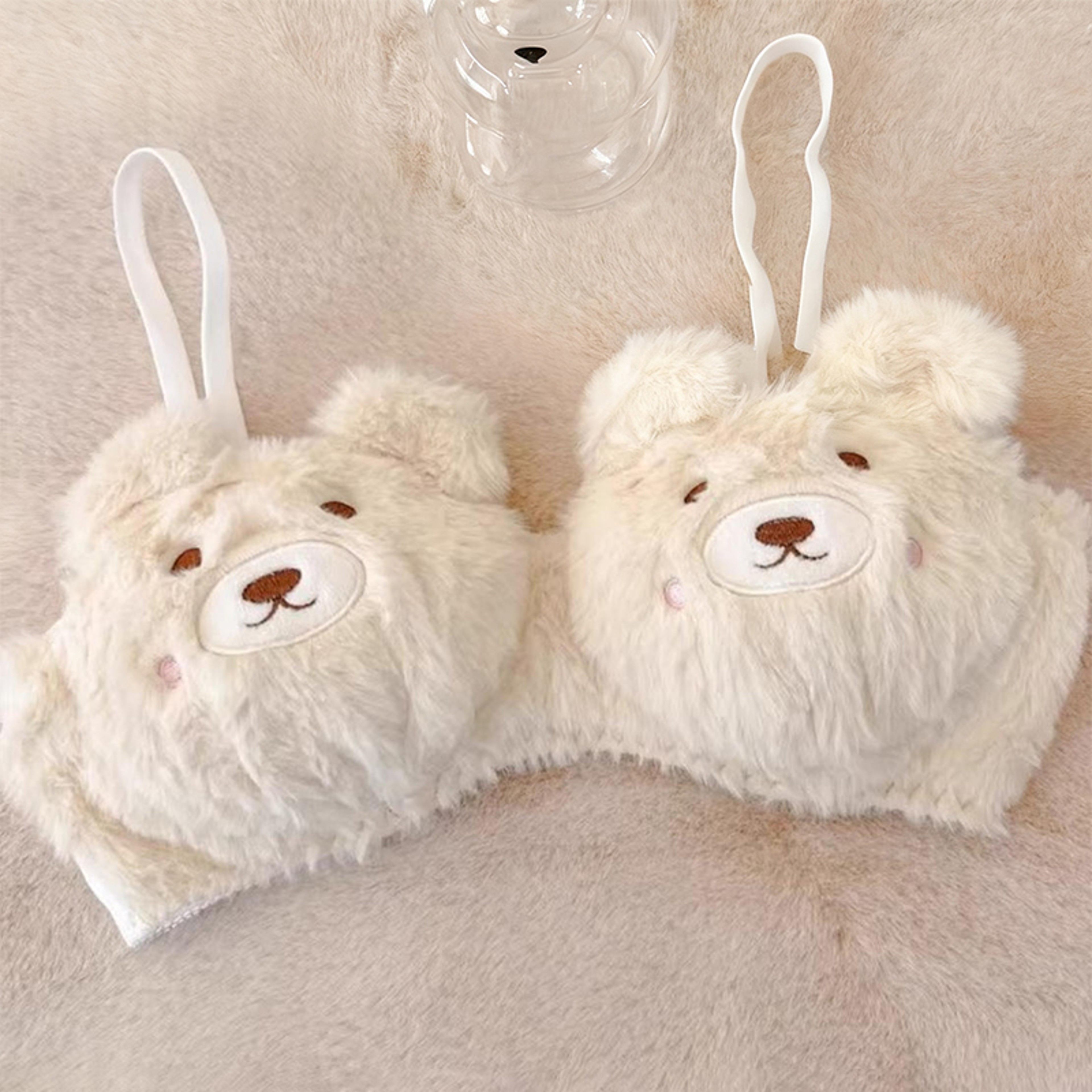 Soft Cute Bear Lingerie, Womens Winter Cartoon Plush Bra, Comfortable and Adorable Sexy Hot Lingerie for Girls – view 10