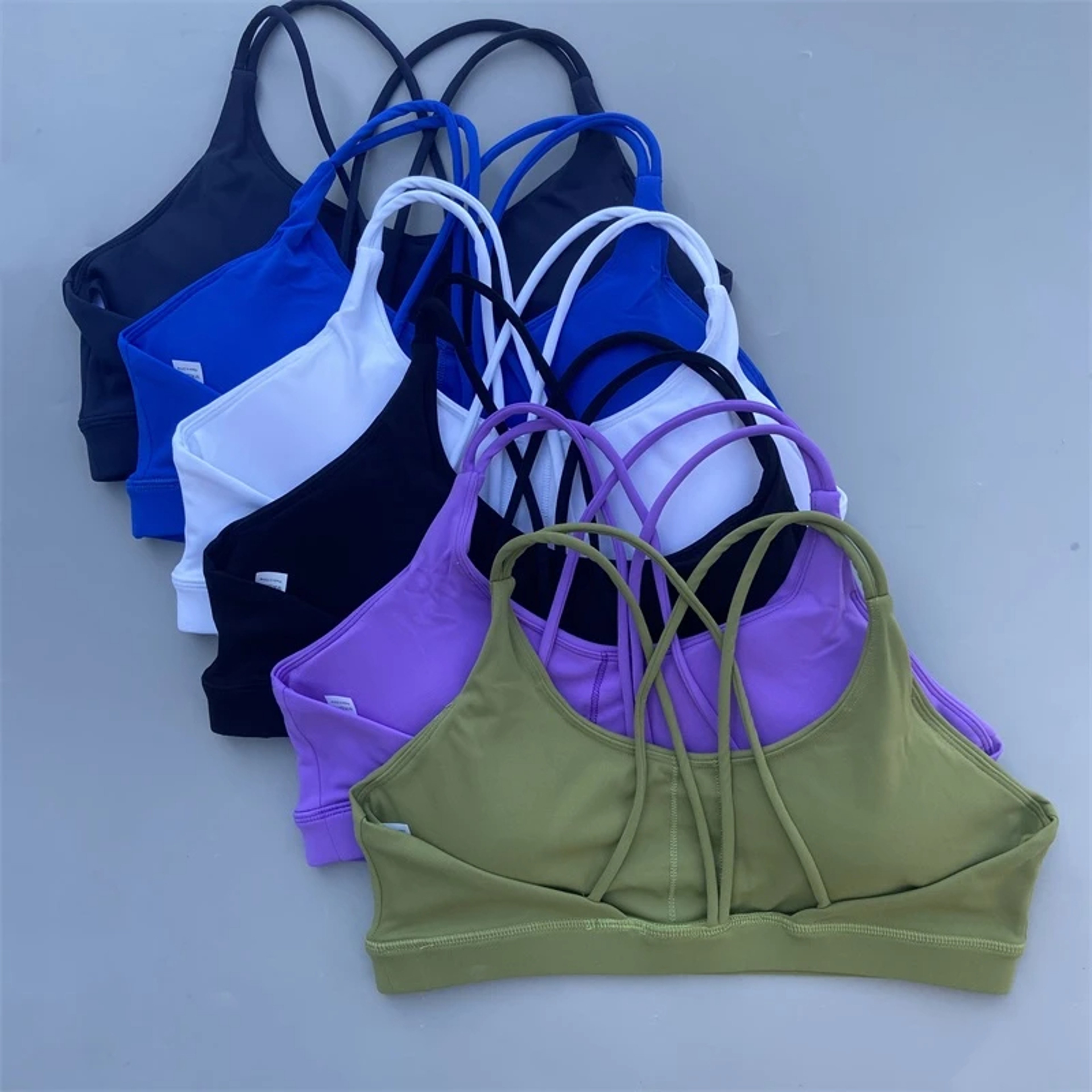 Solid Color Women Fitness Bra, High Strength Sport Top, Gym Yoga Training Tight with Chest Pad for Comfort Support – view 1