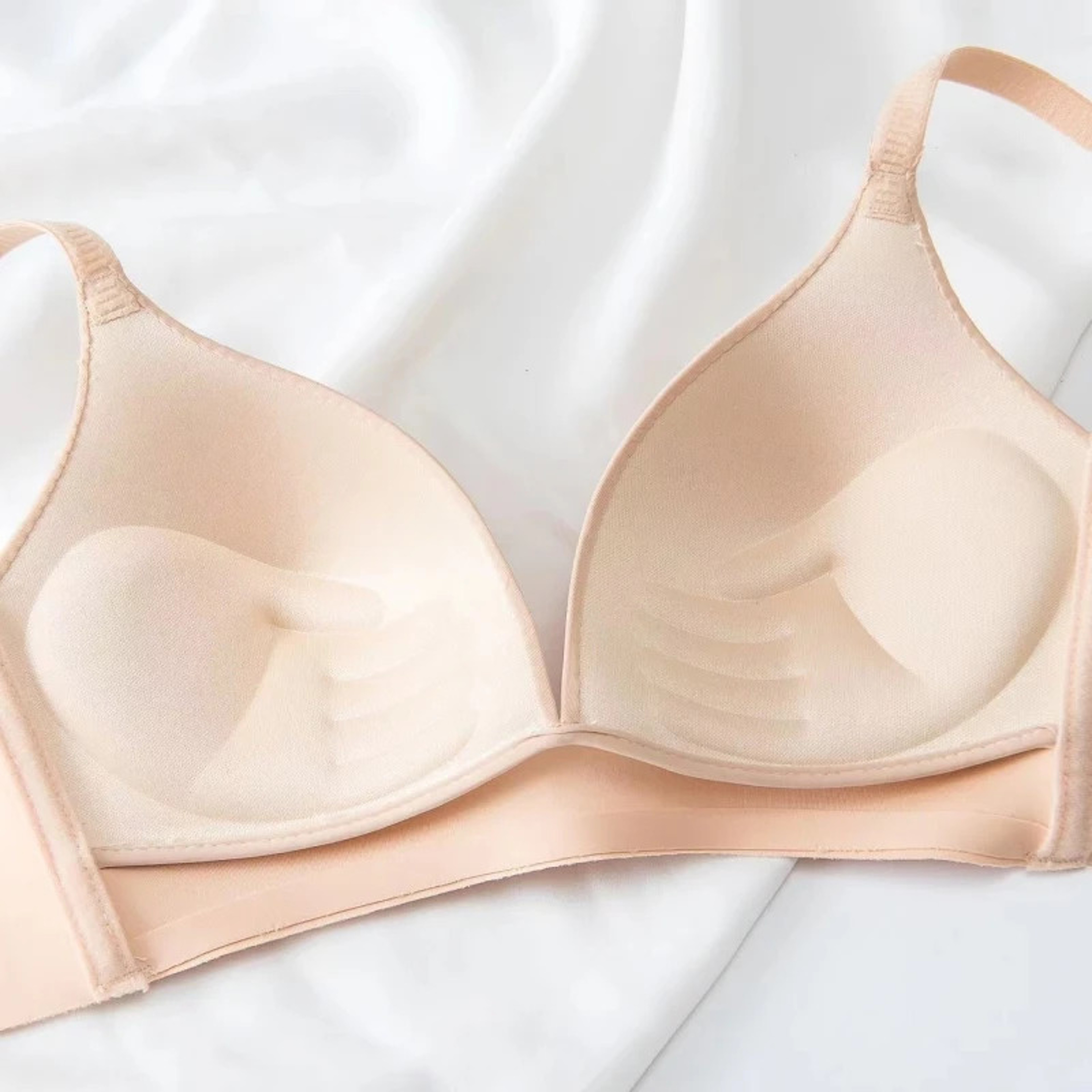Seamless Push Up Bra, Comfort Wireless Underwear, Women's No Steel Ring Bralette, Cup Glossy Bra, Female Lingerie – view 5