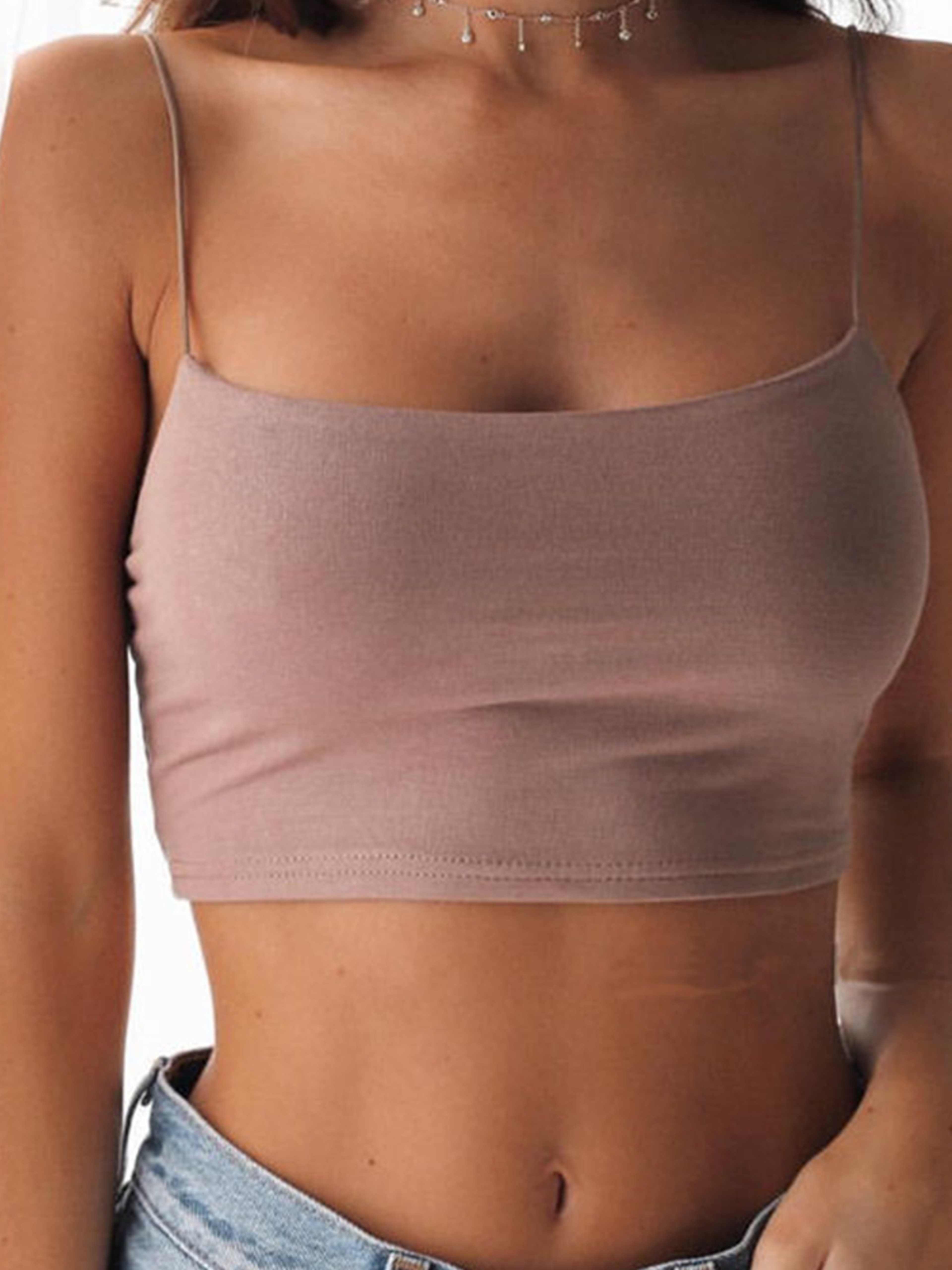 Sexy Halter Crop Top Black Backless Camisole Women Summer Tank Top – view 5