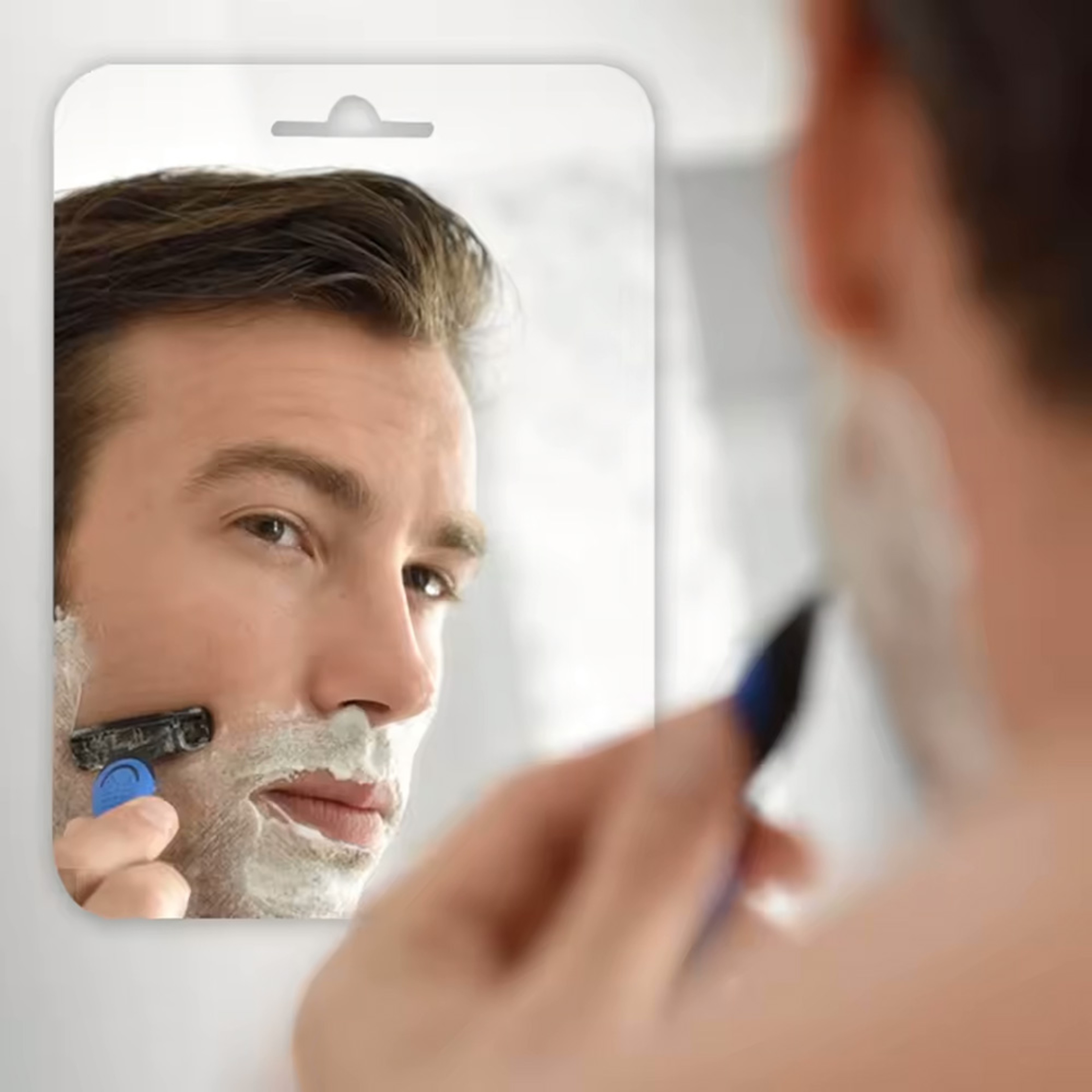 New Acrylic Mirror Shower, Fogless Shaving Mirror, Washroom Travel Accessories for Women, Makeup Bathroom Tools – view 2