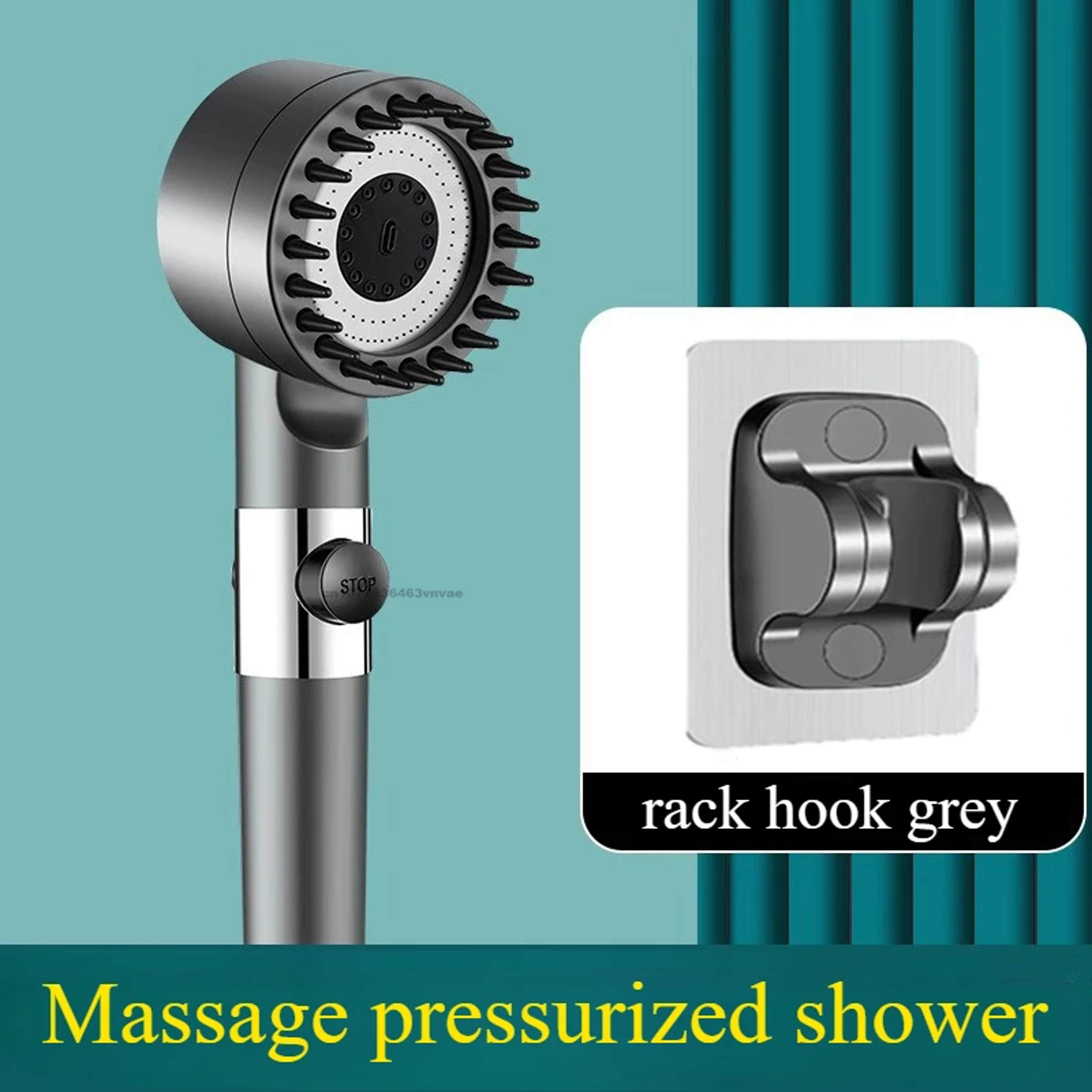 Shower Head with Filter, High Pressure Shower Knobs, One-Key Stop Water Massage System, Bathroom Accessories – view 10