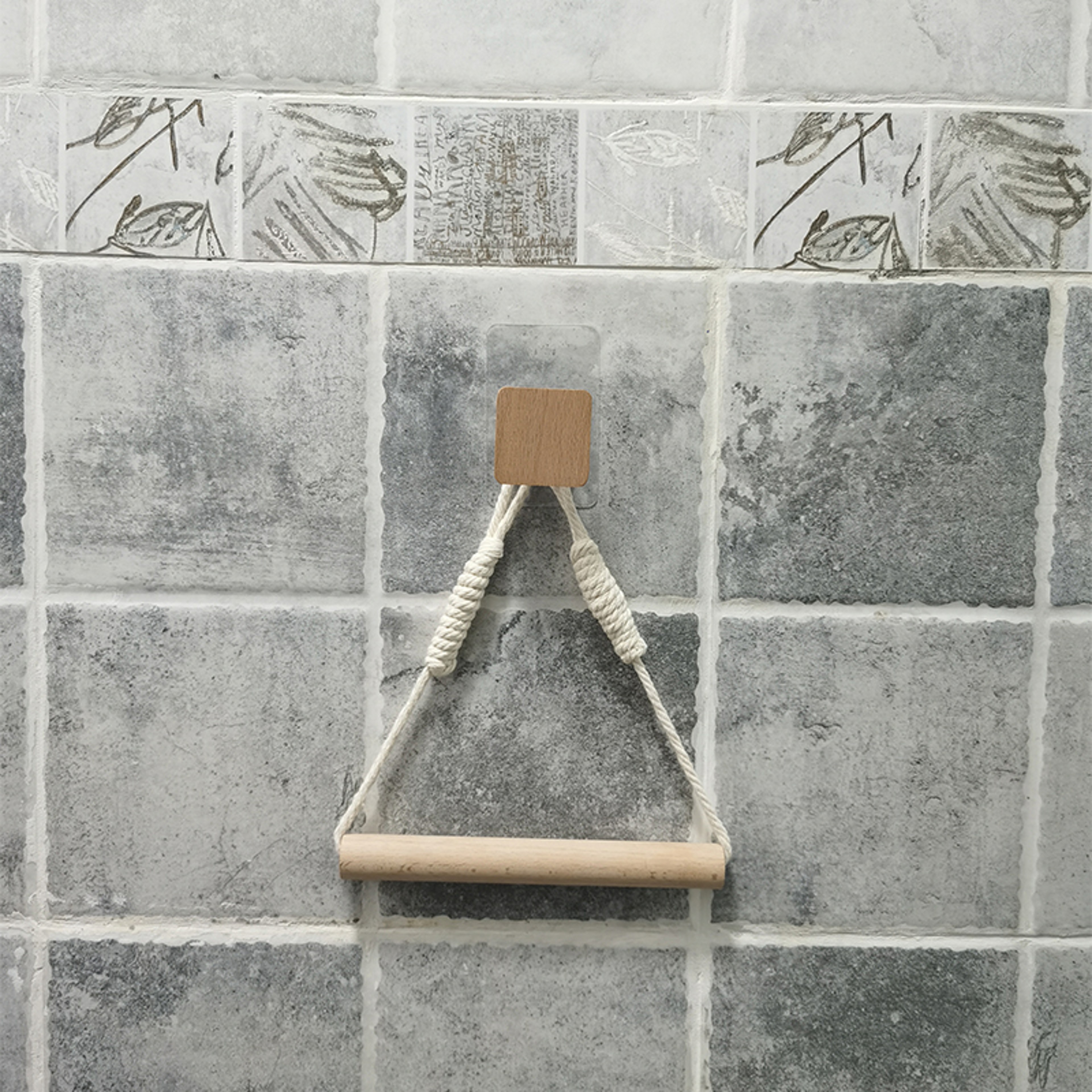 Wall Mounted Toilet Paper Holder Wooden Rolling Tissue Holder For Bathroom WC Washroom Accessories  2