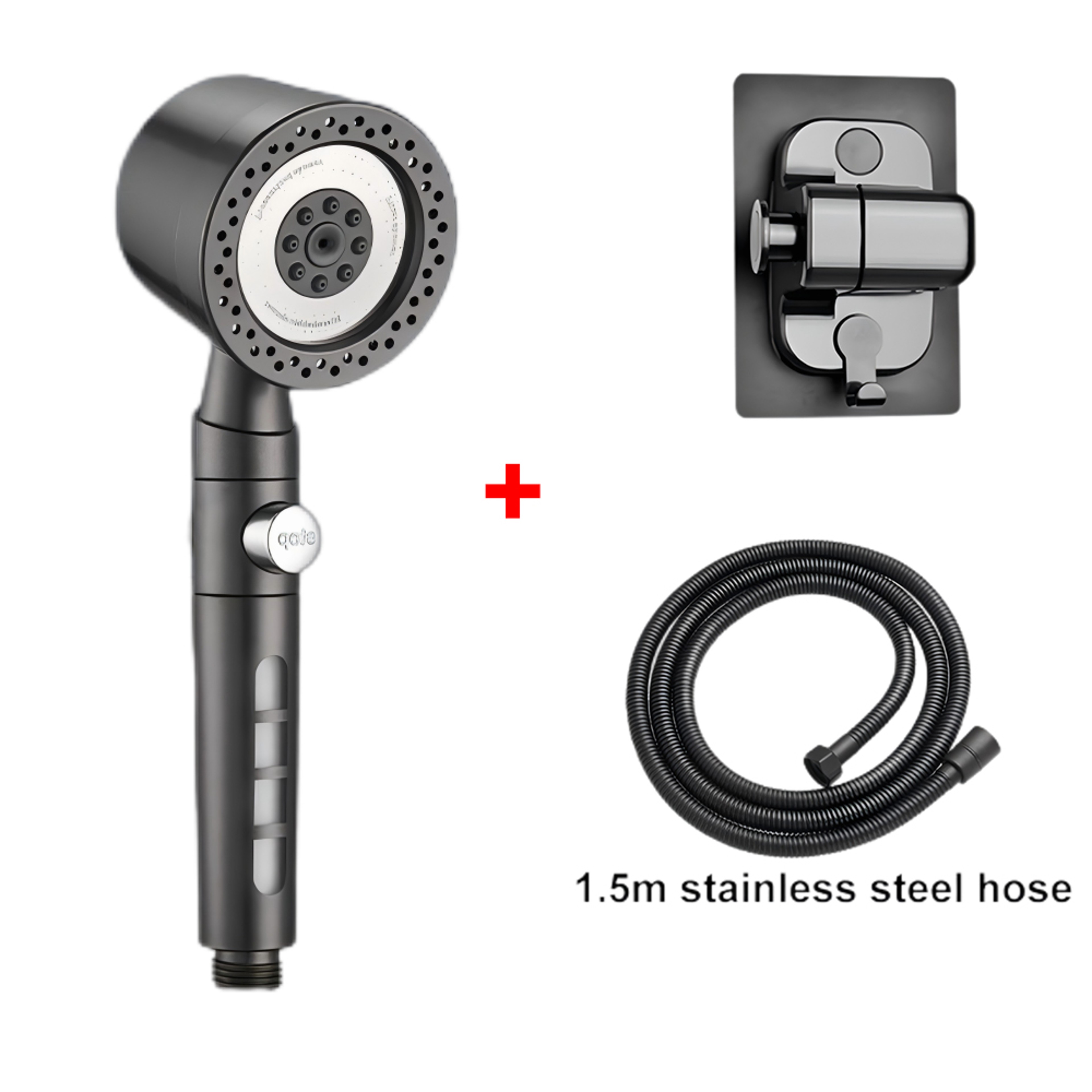 Spray Water Saving Shower Head ABS Handheld Spa Showerhead Large Flow Portable Bathroom Filter Nozz 10