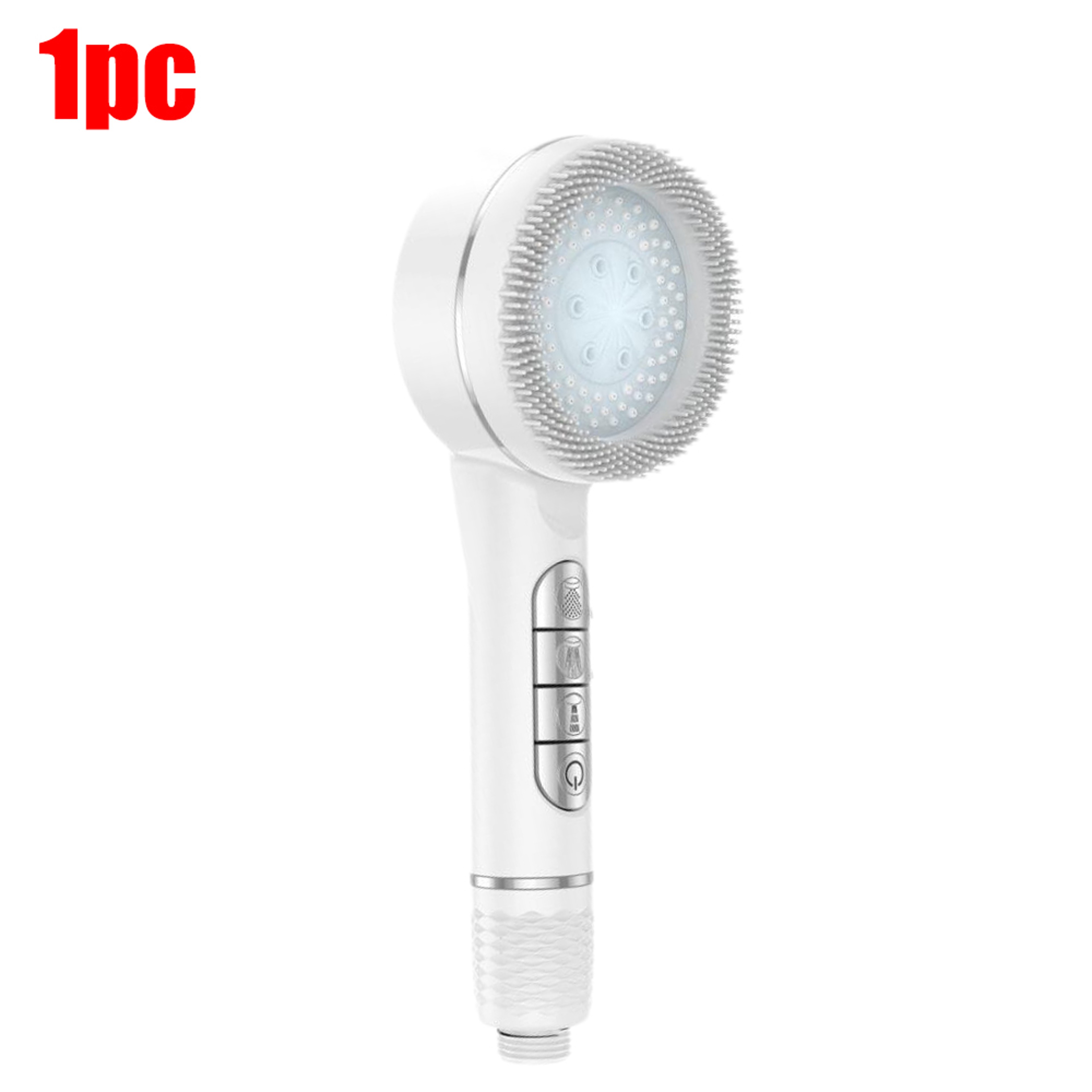 Selfcleaning Shower Head With Silicone Brush High Pressure ABS Showerhead With OneKey Stop Water Ma 6