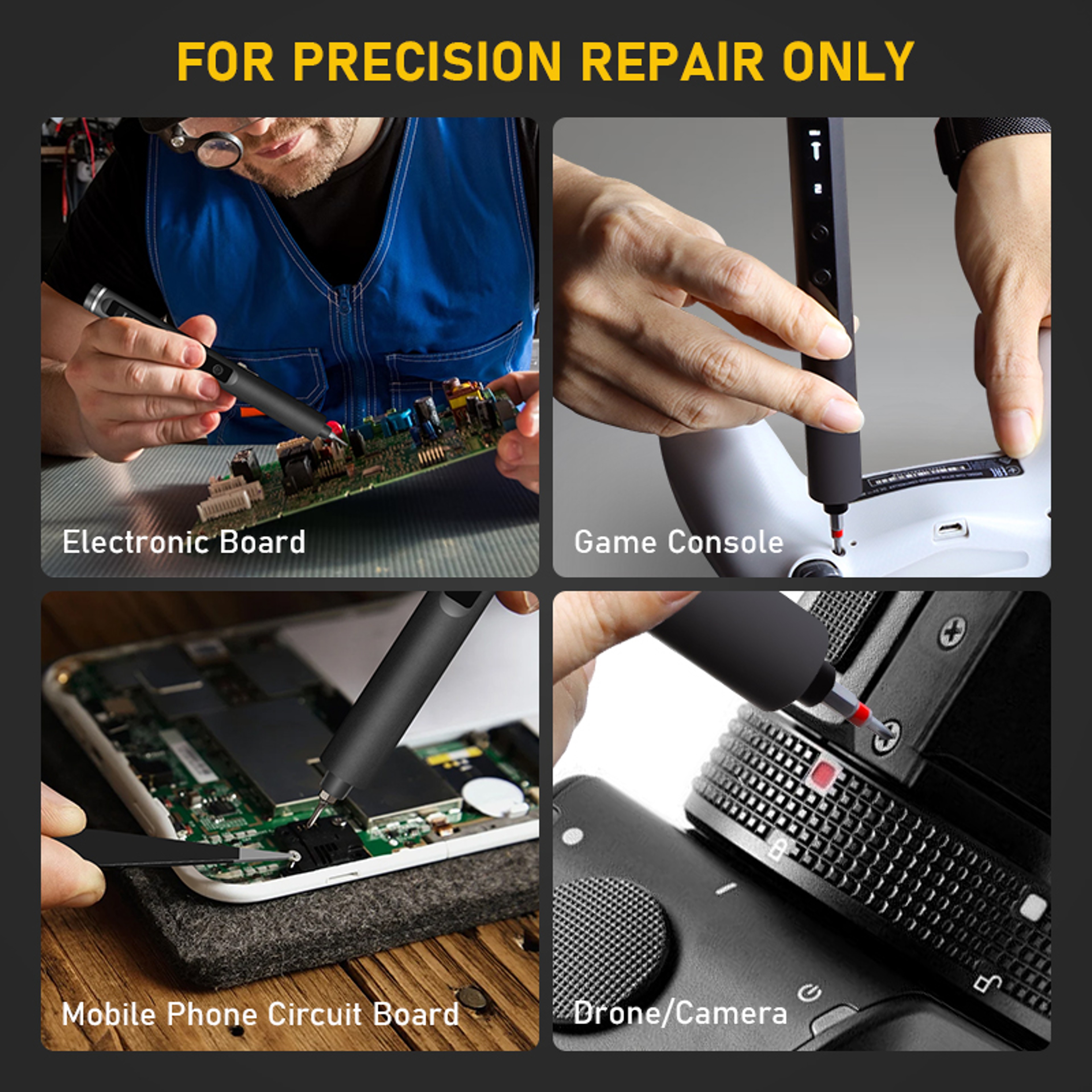 5-Speed Torque Precision Electric Screwdriver Set, Rechargeable Screwdriver, DIY iPhone Repair Tool, Disassembly – view 6