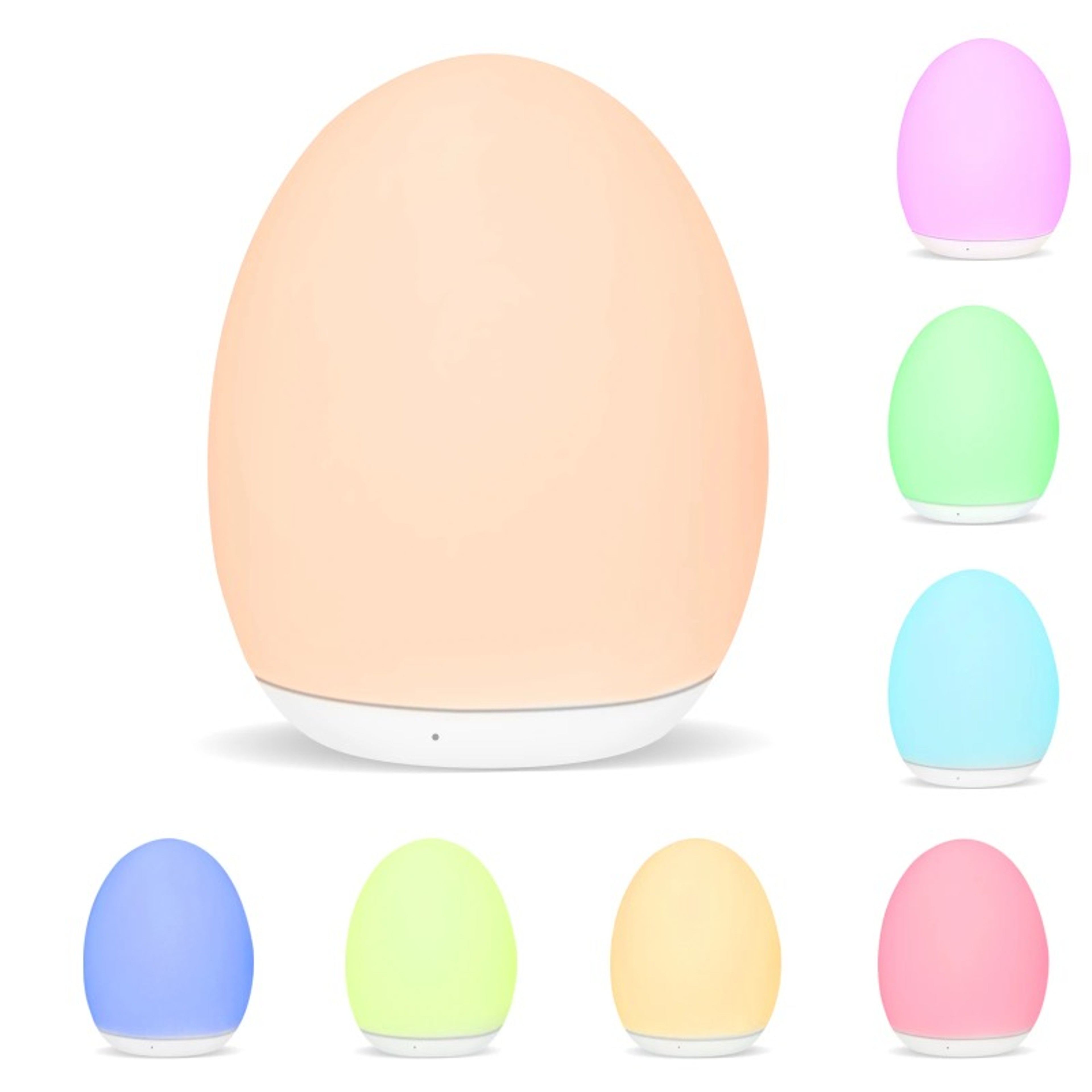 Color Changing Night Light, RGB Remote Control Touch Dimmable Lamp, Portable Table Bedside USB Rechargeable Night Lamp – view 2