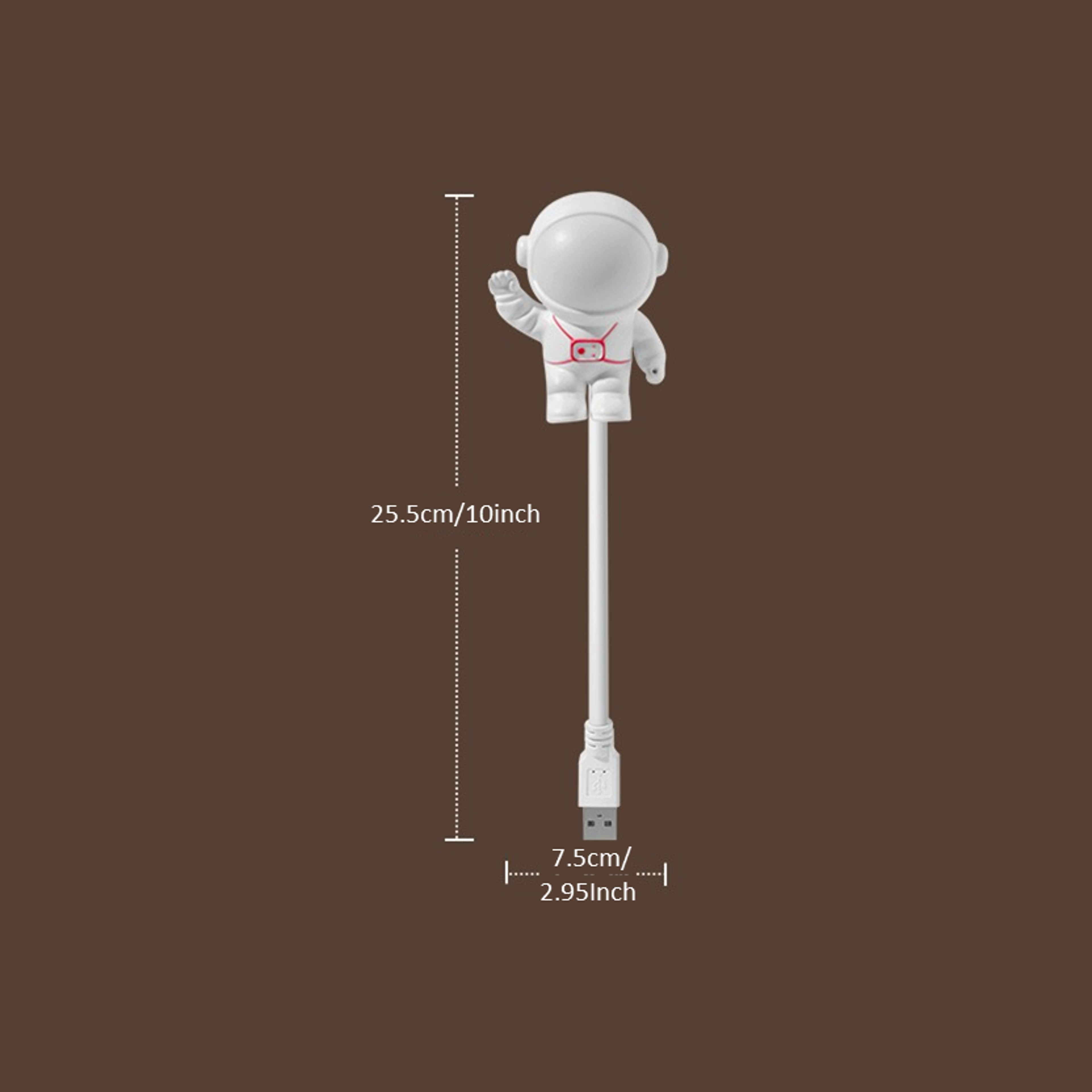 Astronaut USB Night Light Voice Control LED Lamp Mini LED USB Plug Eyes Protection Sound Sensor Bed
