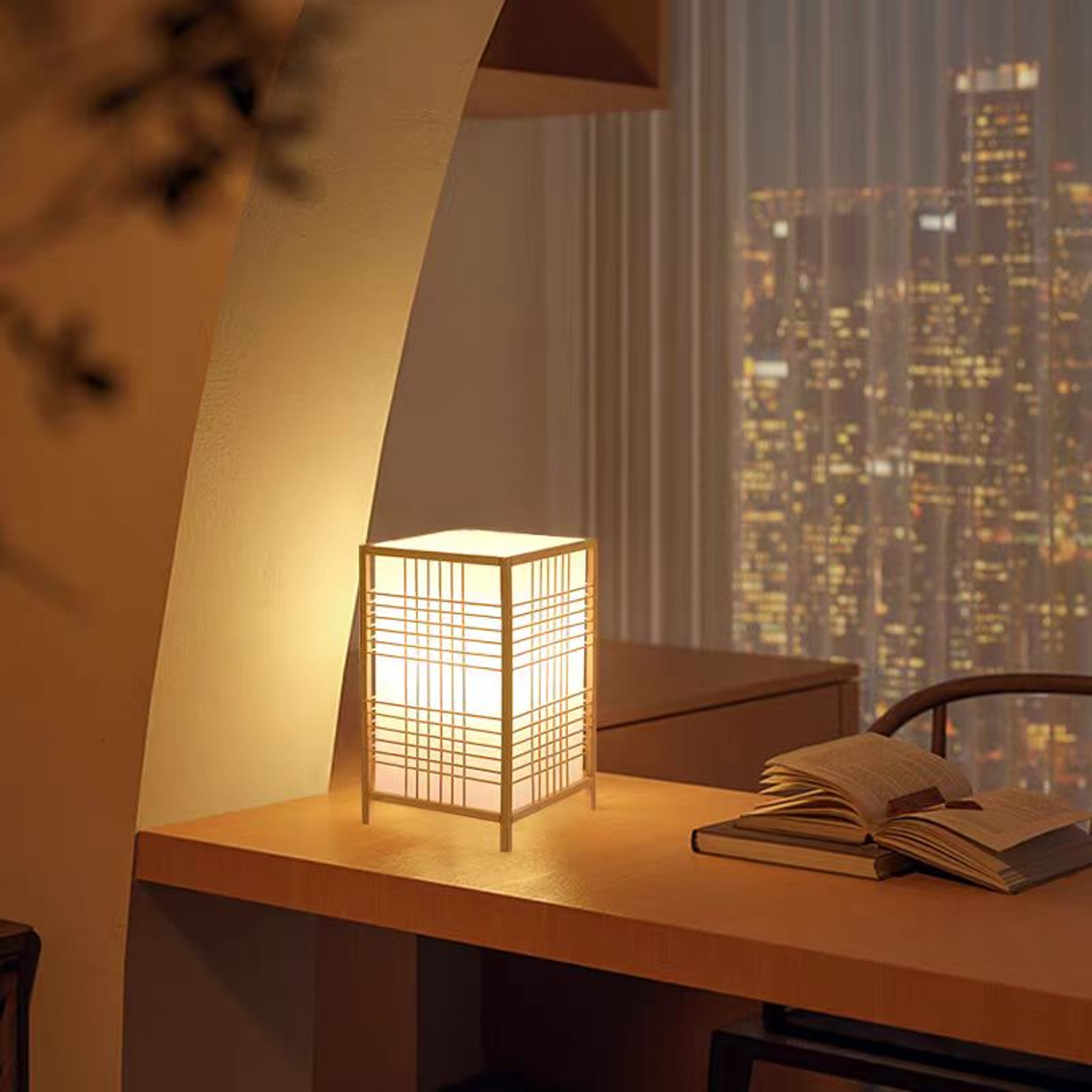 Bedroom Warm Bedside Lamp Zen Tea Room Lamp Tatami Decor Wood Table Lamps Living Room Bamboo Art De 1