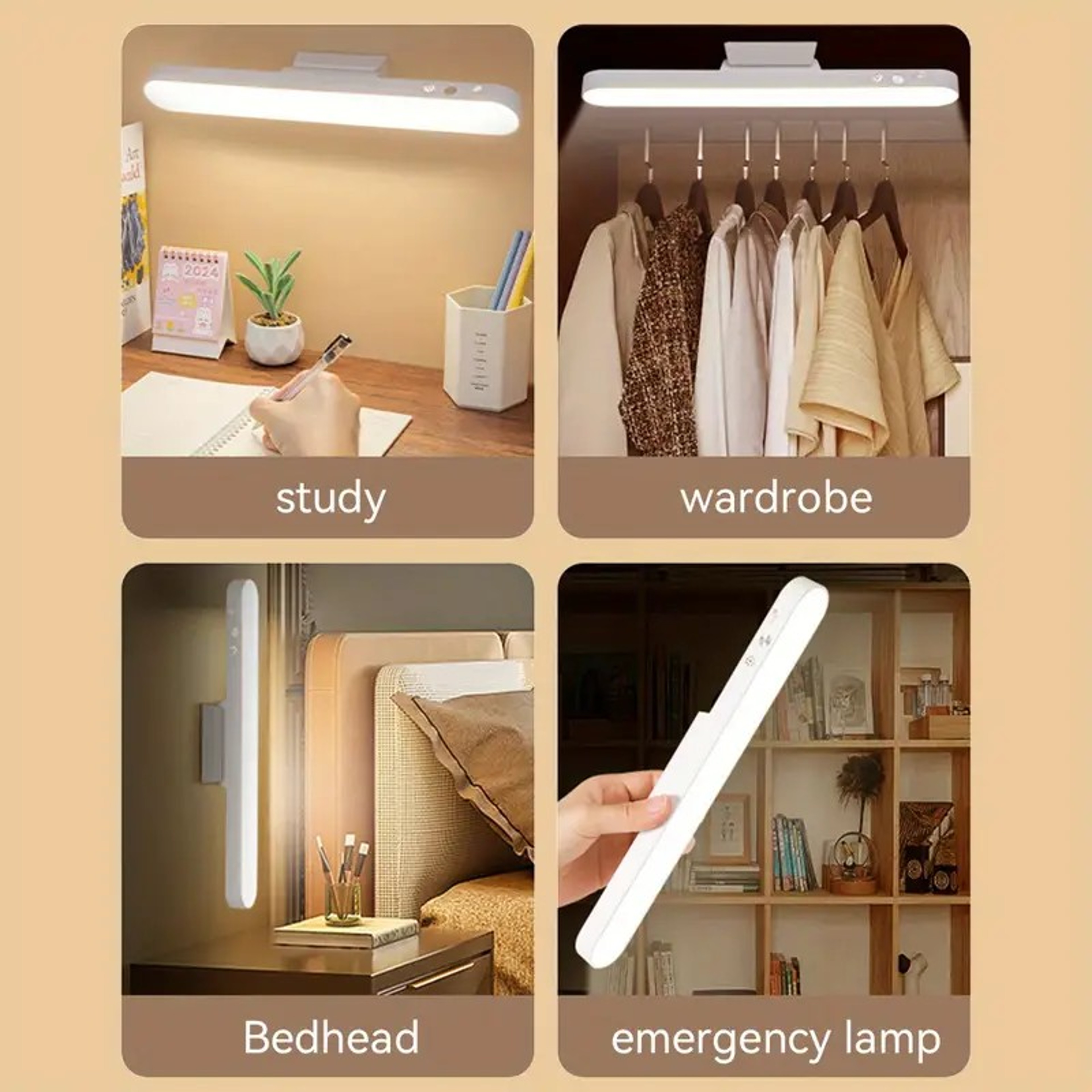 LED Magnetic Eye Protection Desk Lamp Remote Reading Switch USB Rechargeable ThreeSpeed Stepless Di 2