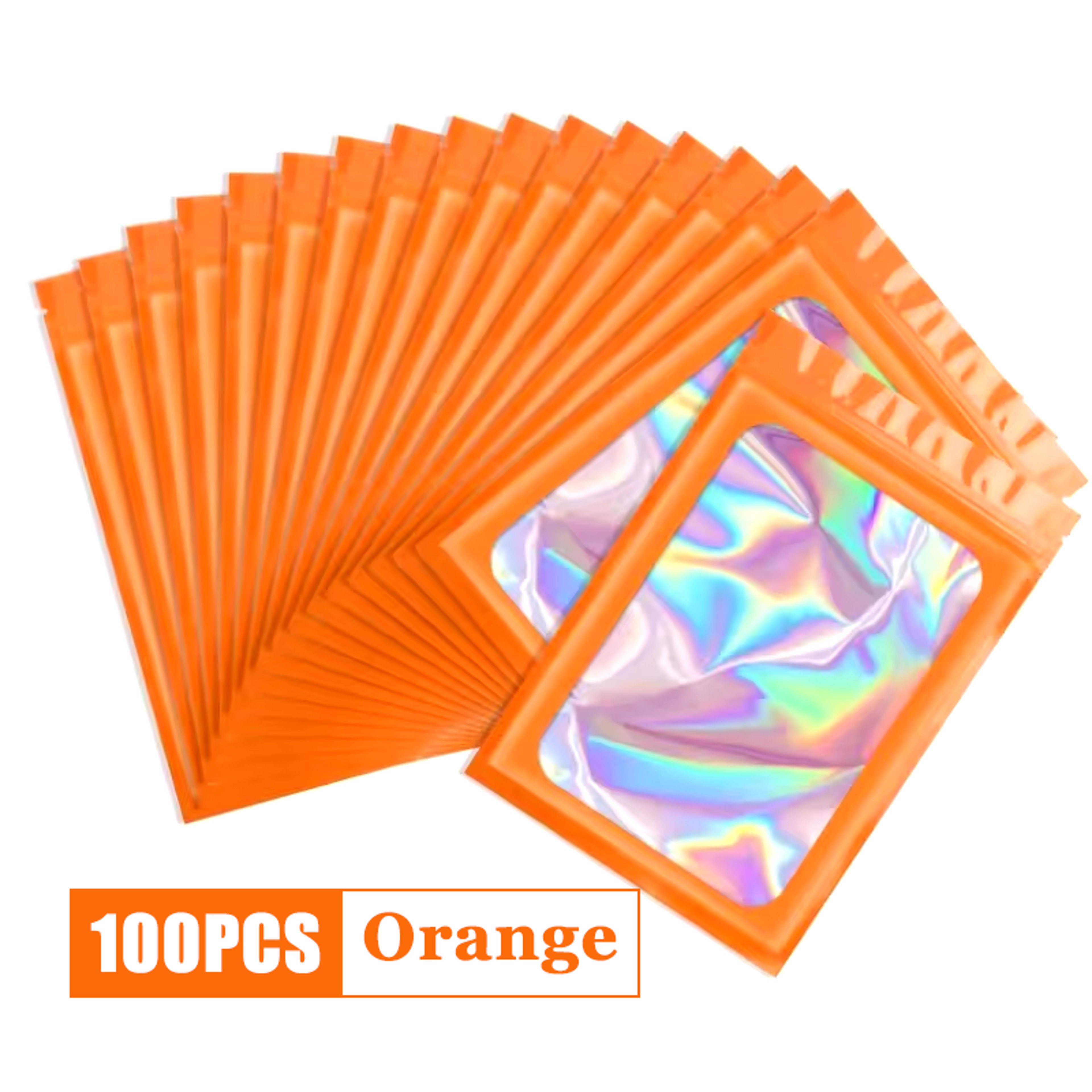 Holographic Ziplock Bags Plastic Laser Iridescent Zip Bag For Jewelry Manicure Eyelash Display Earr 9