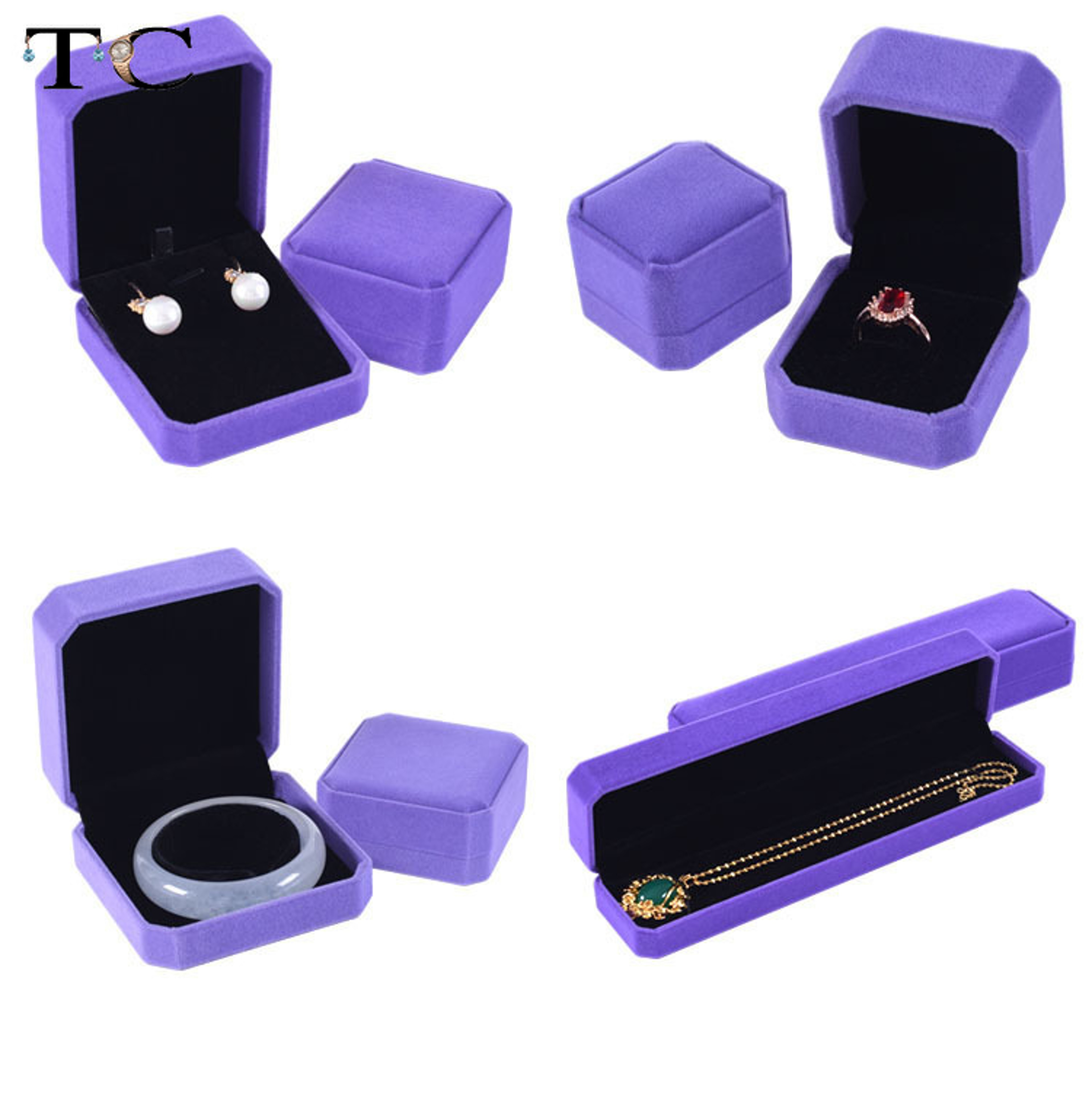 Ring Box Necklace Packaging Organizer Jewelry Packaging Bulk Gift Box Earring Holder Necklace Organ