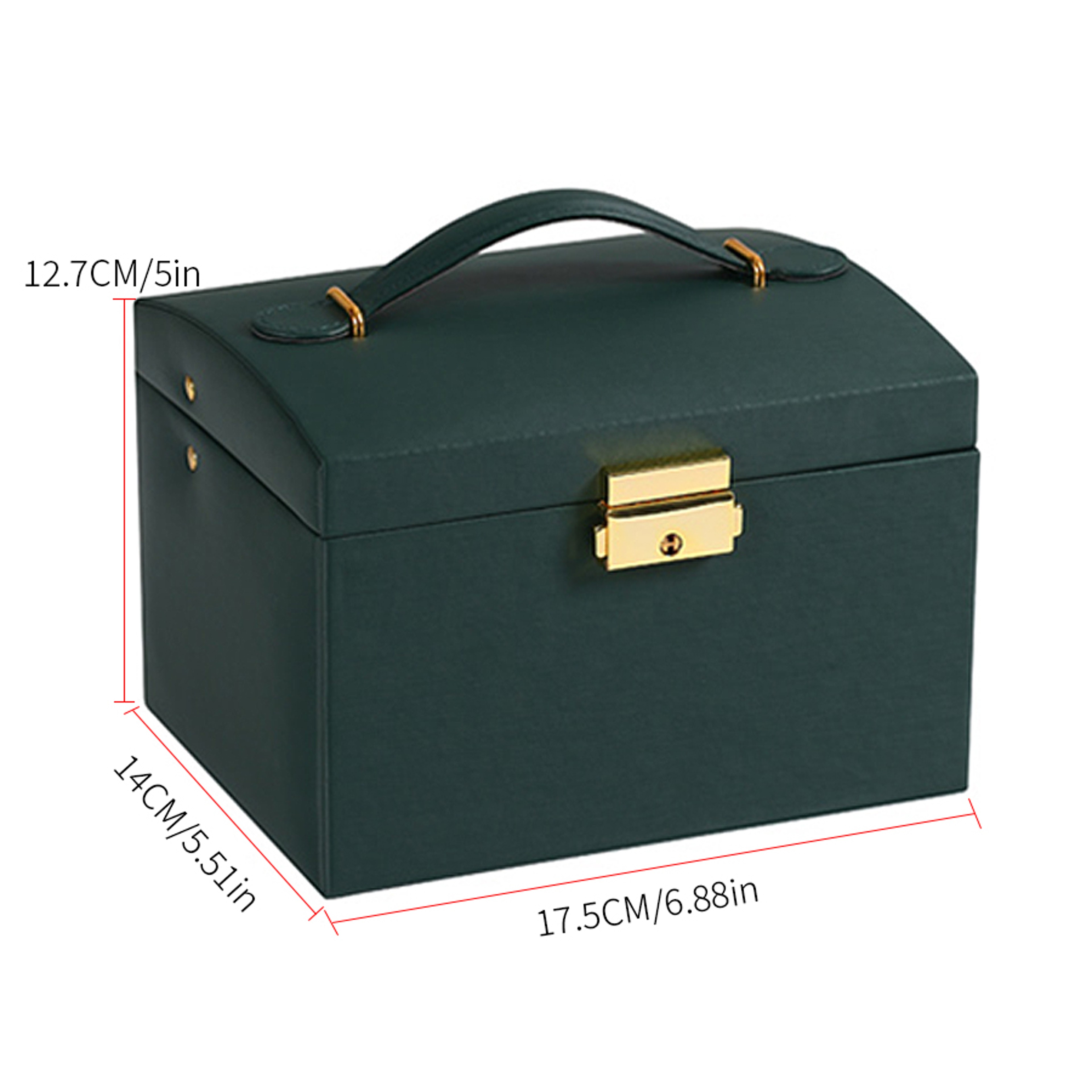 Lock Arch Three-Layer Jewelry Box, Jewelry Storage Box for All Jewelry Types – view 6