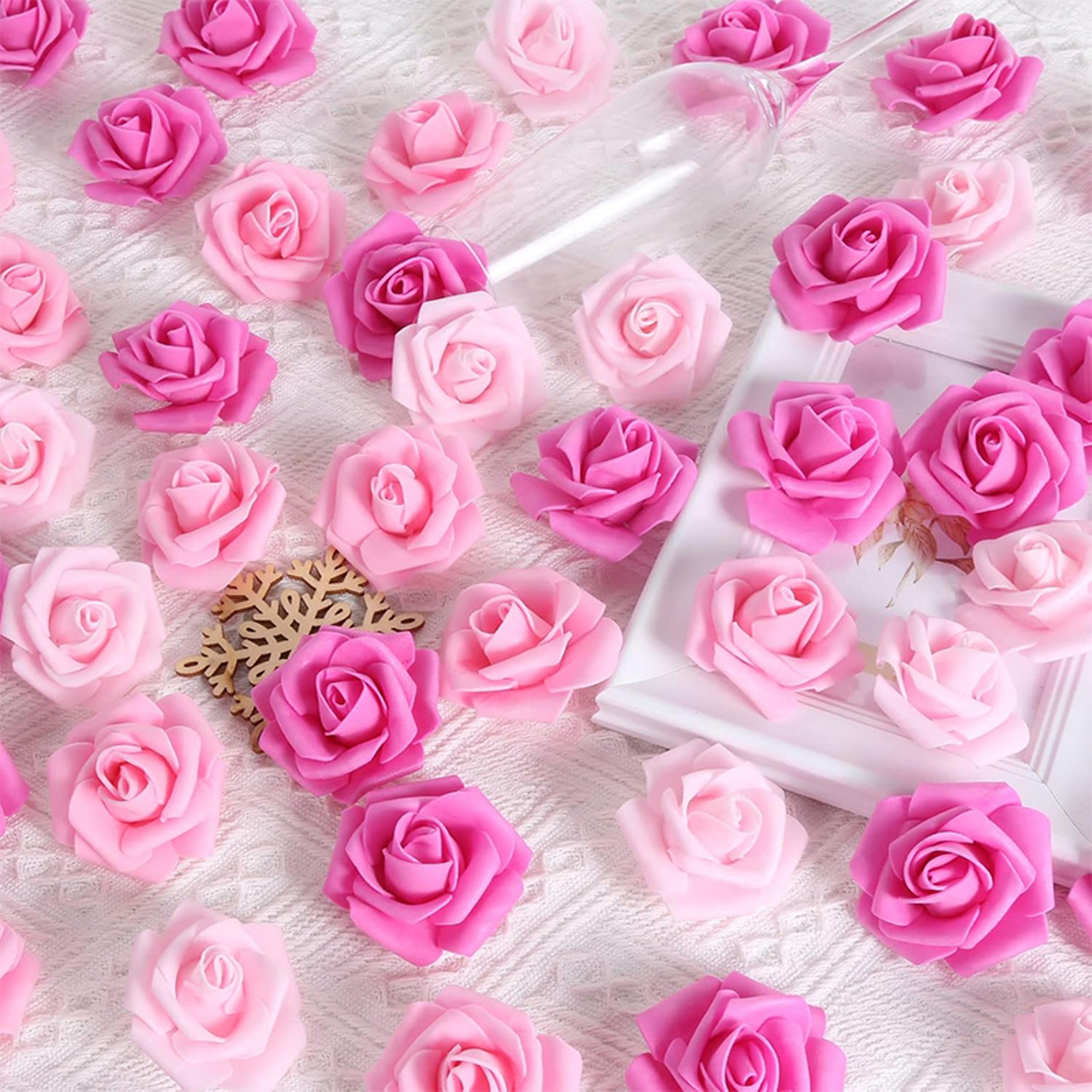 Artificial Foam Rose Flowers, PE Fake Flower for Home, Wedding, Party, Halloween, Thanksgiving, Christmas Decoration – view 2