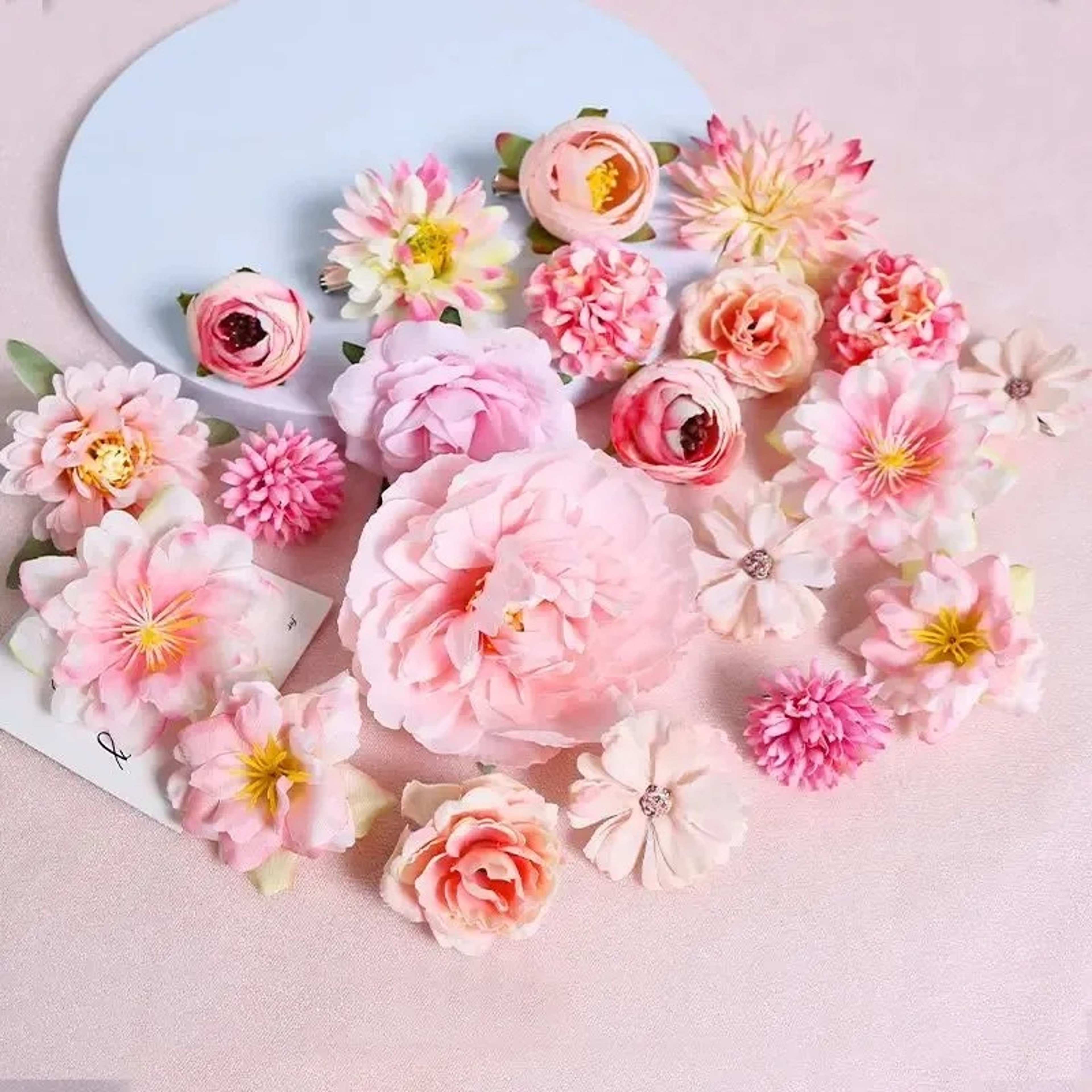 Artificial Flowers, Silk Rose Fake Flowers, Wedding Decoration, DIY Craft Garland, Bouquet Accessory for Home Room – view 5