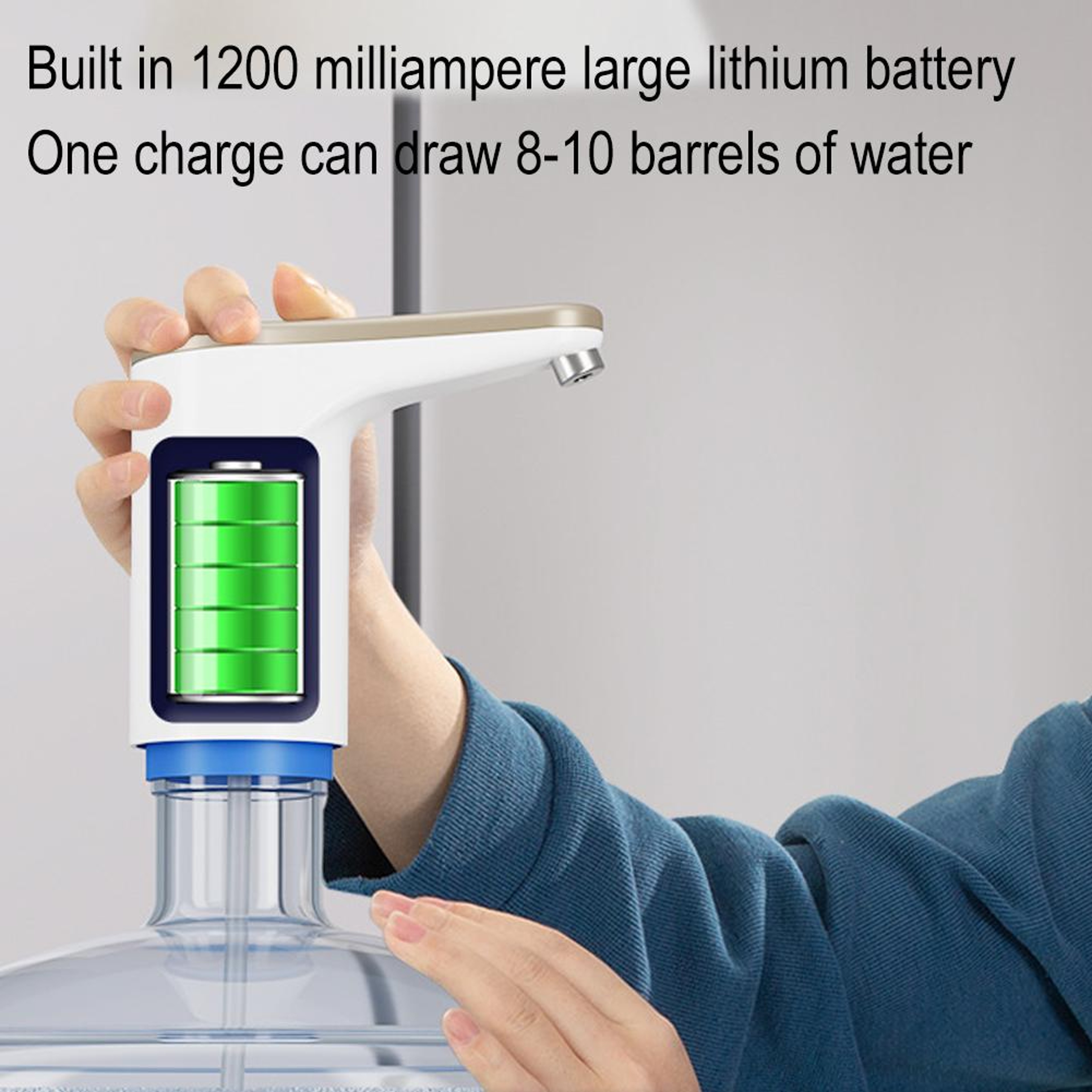 Wireless Water Dispenser Mini Barreled Water Electric Pump USB Charge Portable Automatic Water Bott