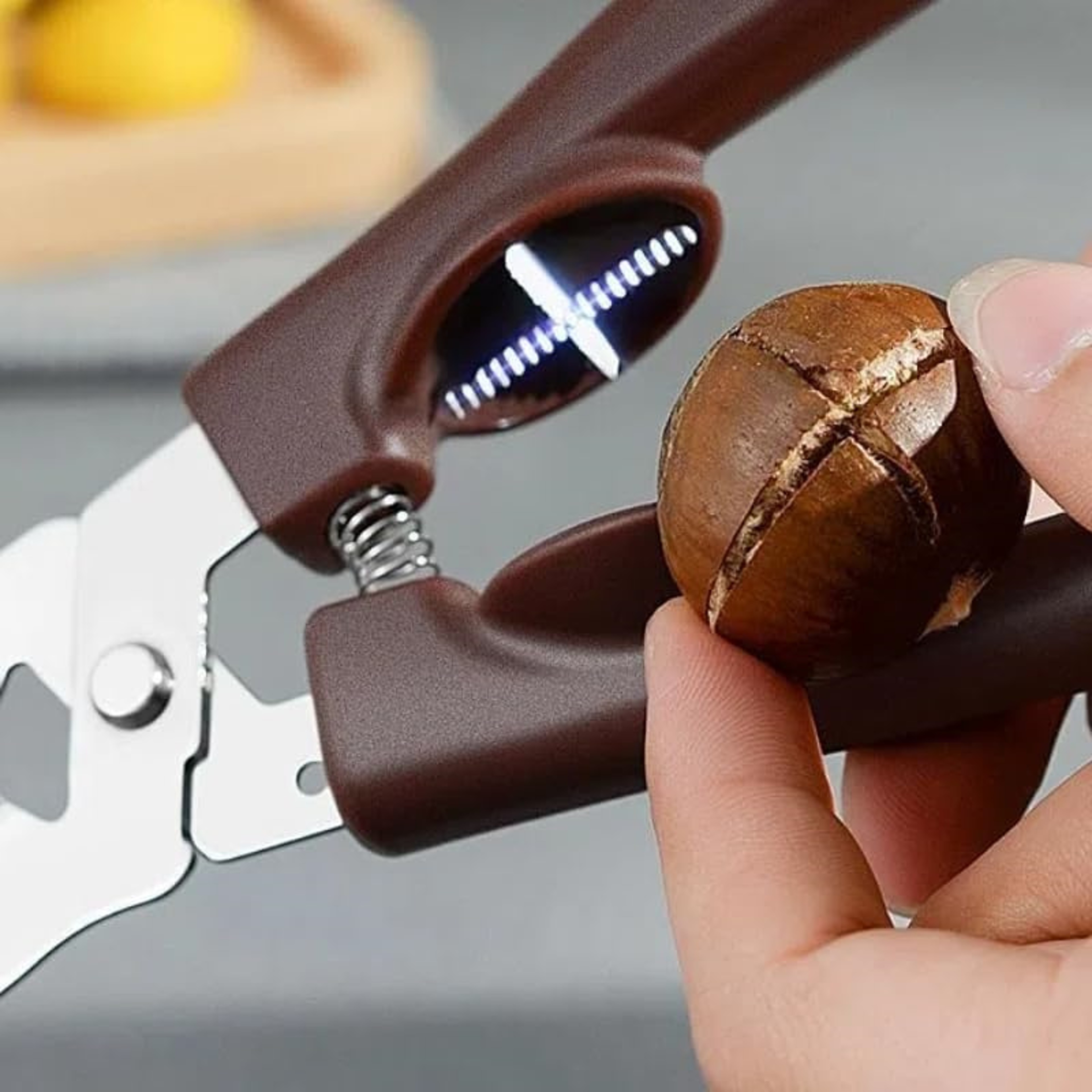 Portable Chestnut Shell Opener, Cross Peeler Stainless Steel Nutcracker, Multifunction Chestnut Open Clip Tools – view 5