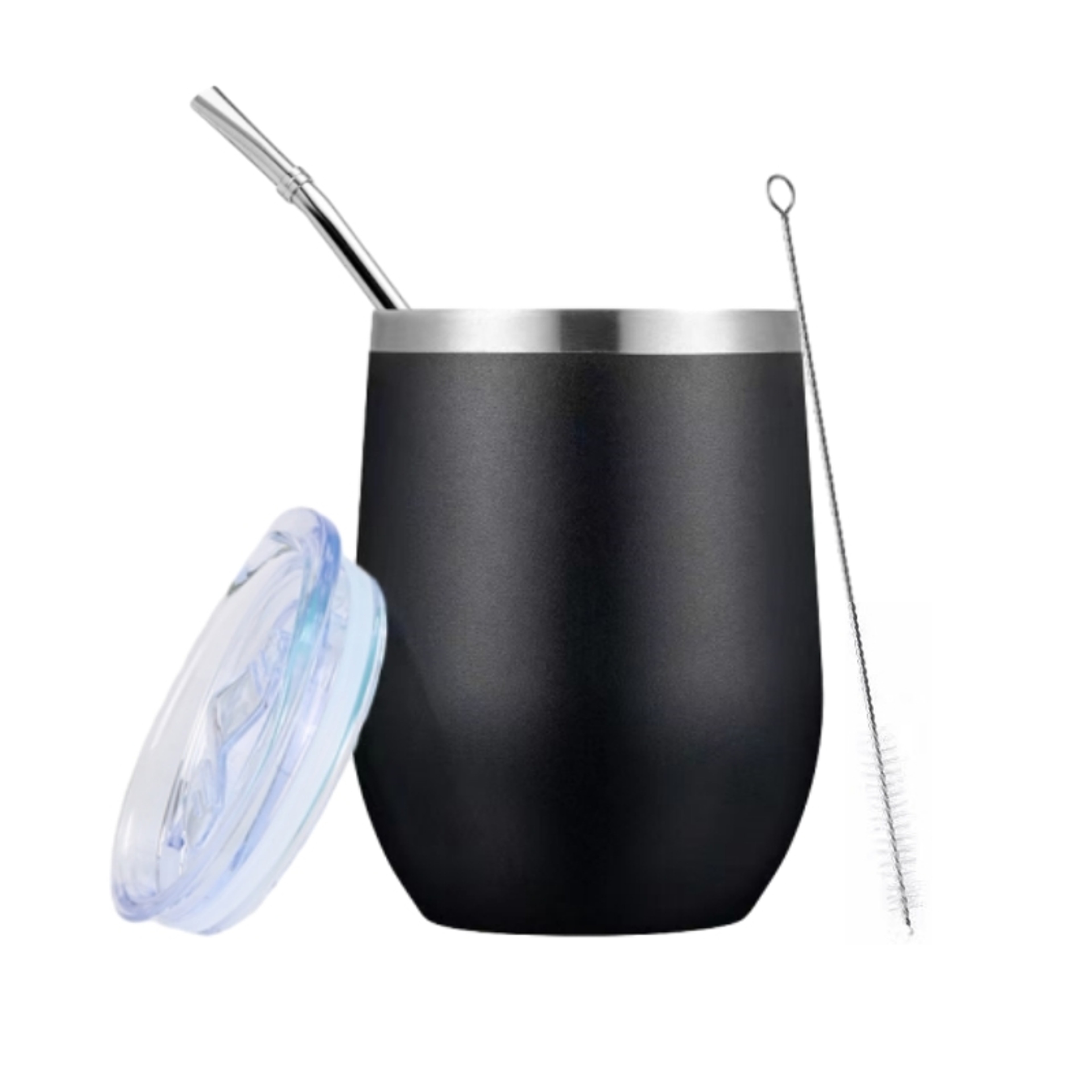 Yerba Mate Gourd Set DoubleWall Stainless Steel Mate Tea Cup Bombilla Set Include Yerba Mate Gourd  0