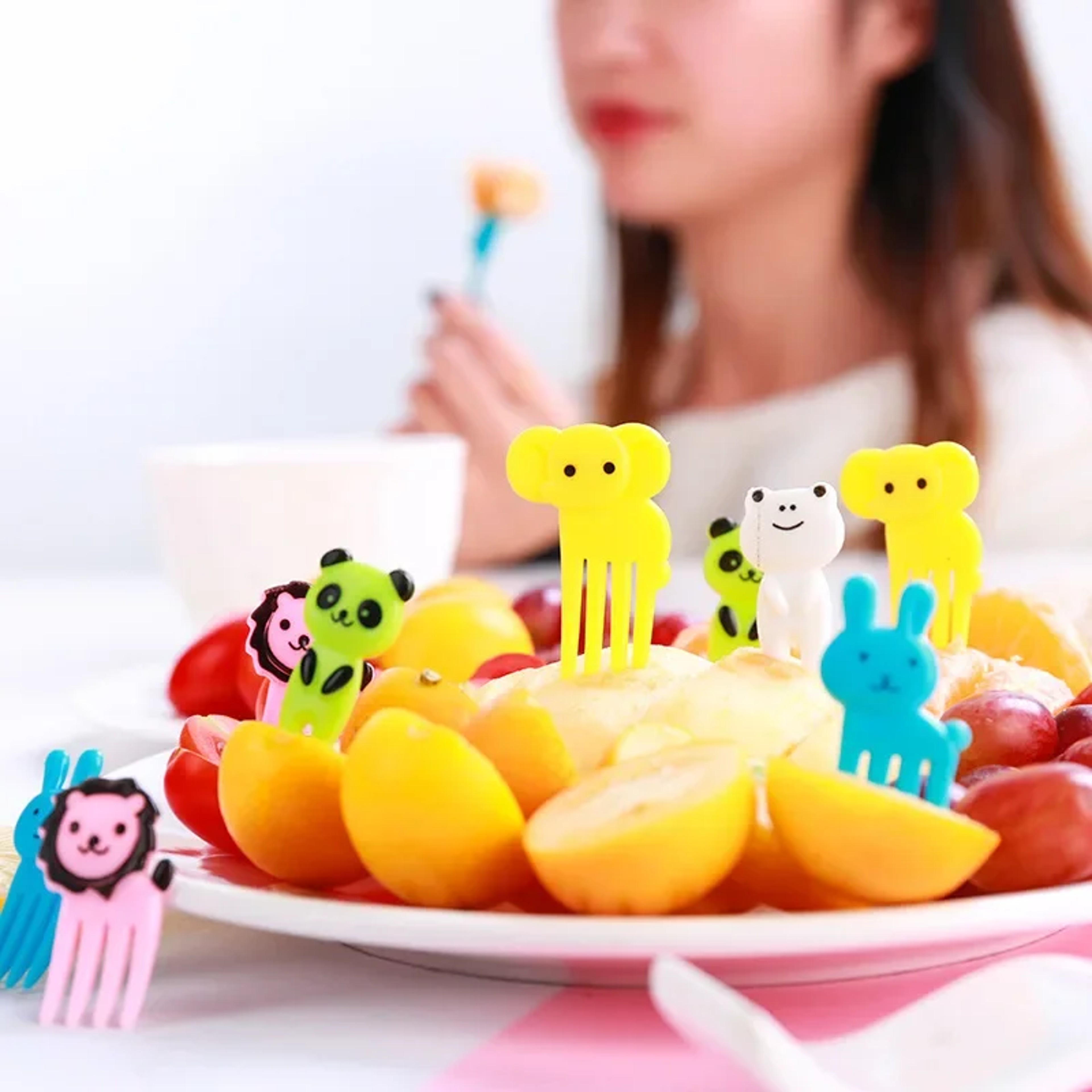 Animal Food Picks Mini Forks For Kids Cute Fruit Fork Bento Box Bento Accessories Food Decoration F 4