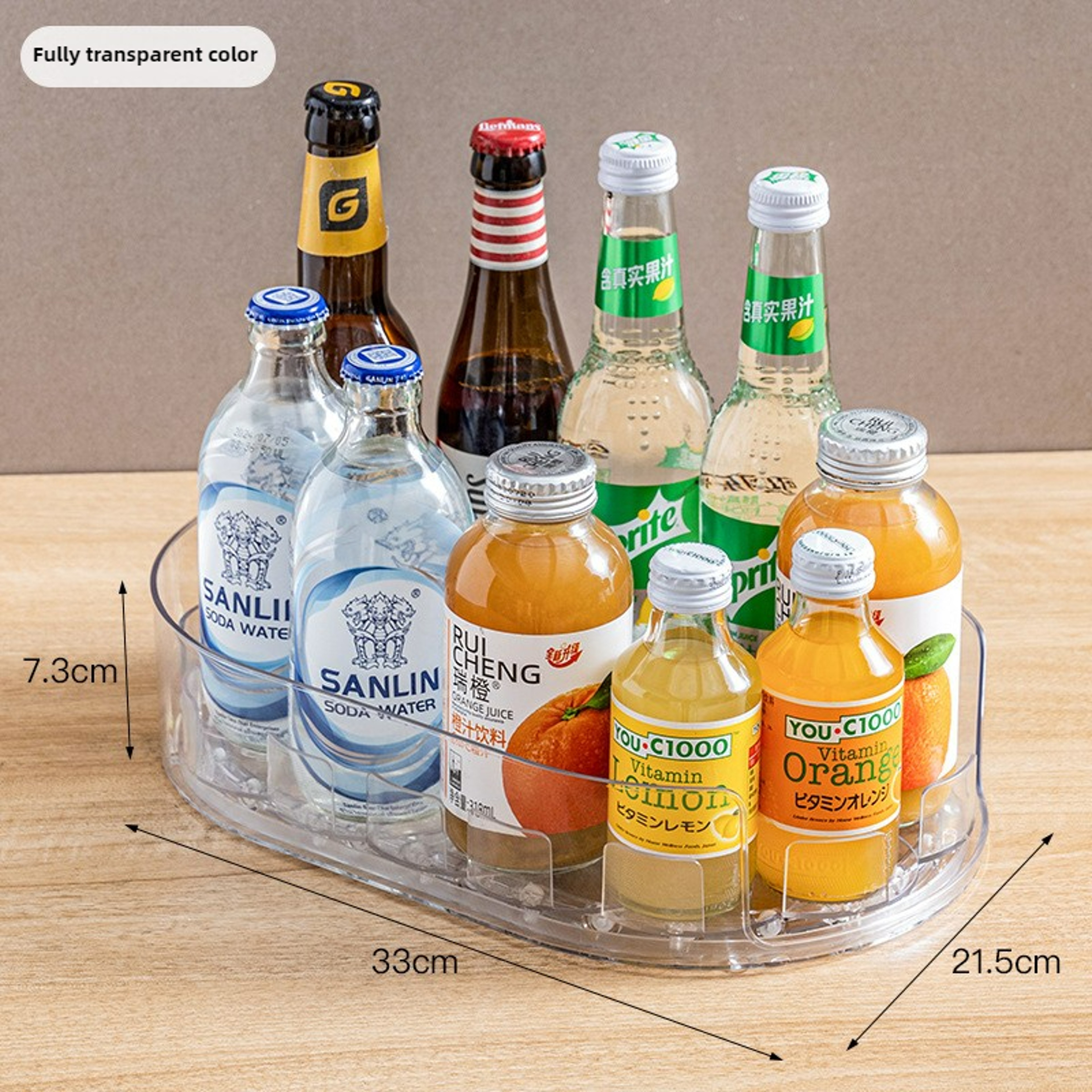 Refrigerator Storage Box Multifunctional Spice Organizer Simple Drink Tray For Kitchen Countertop P 8