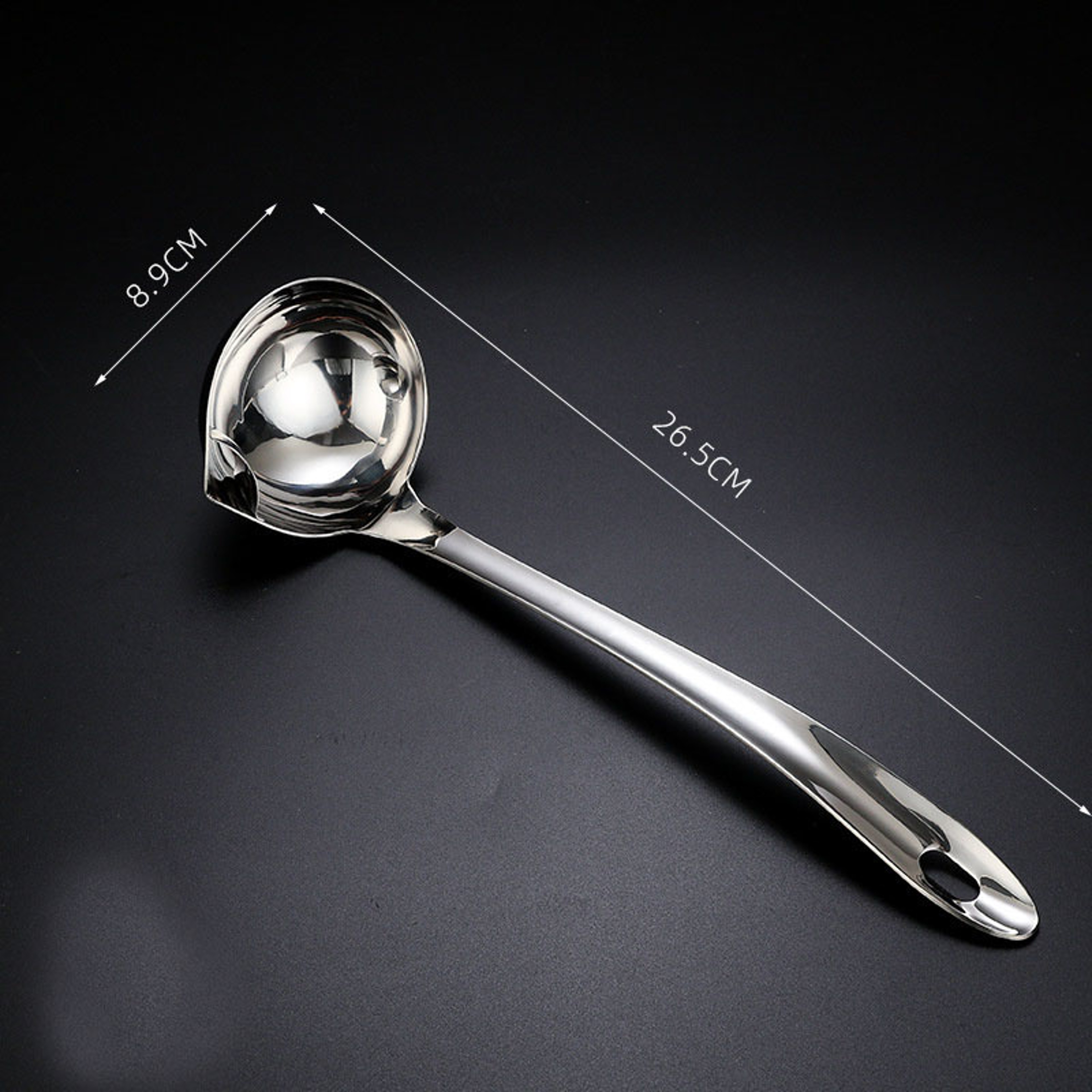Stainless Steel Oil Separator Soup Colander Spoon Soup Gravy Oil Fat Separator Grease Strainer Spoo 1
