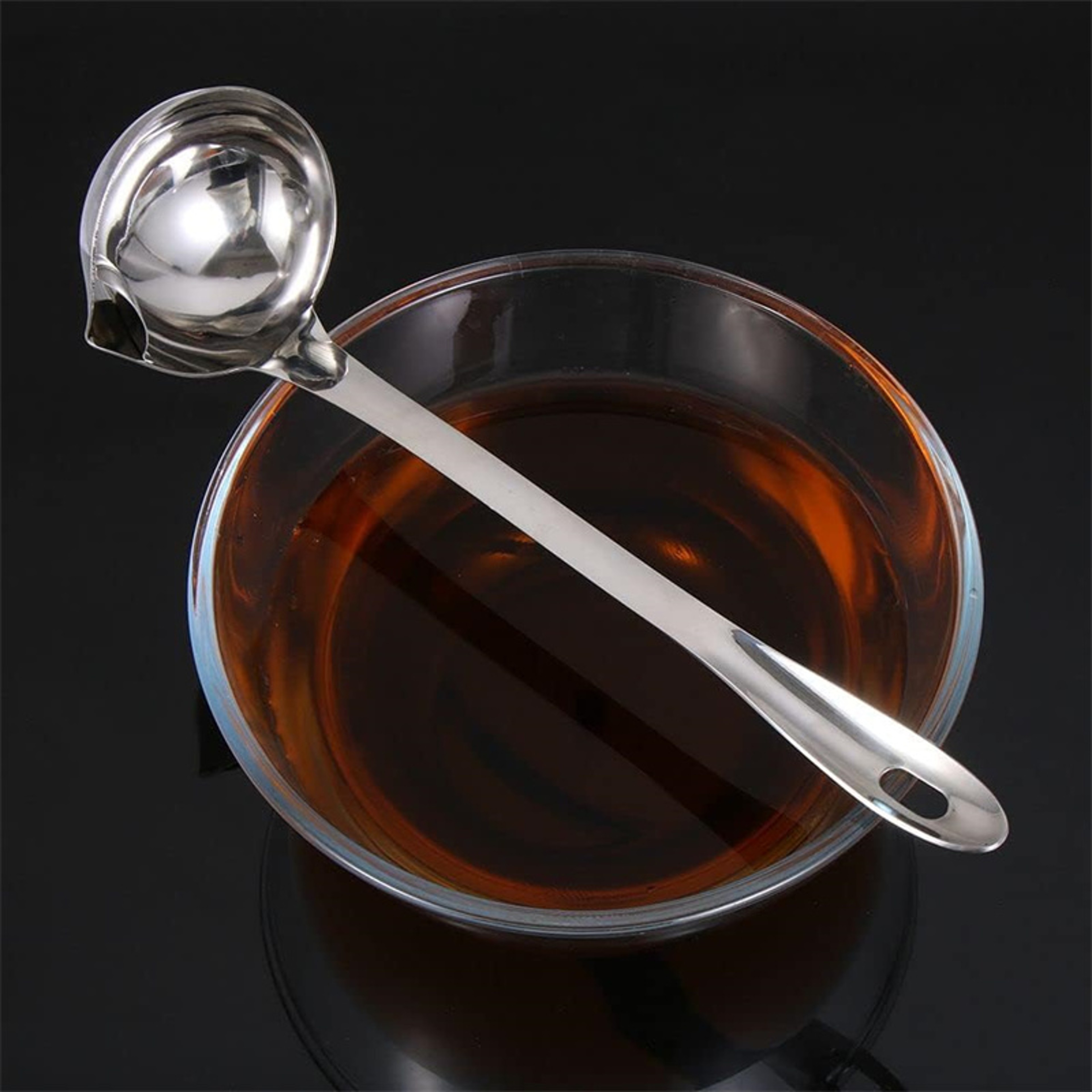 Stainless Steel Oil Separator Soup Colander Spoon Soup Gravy Oil Fat Separator Grease Strainer Spoo 5