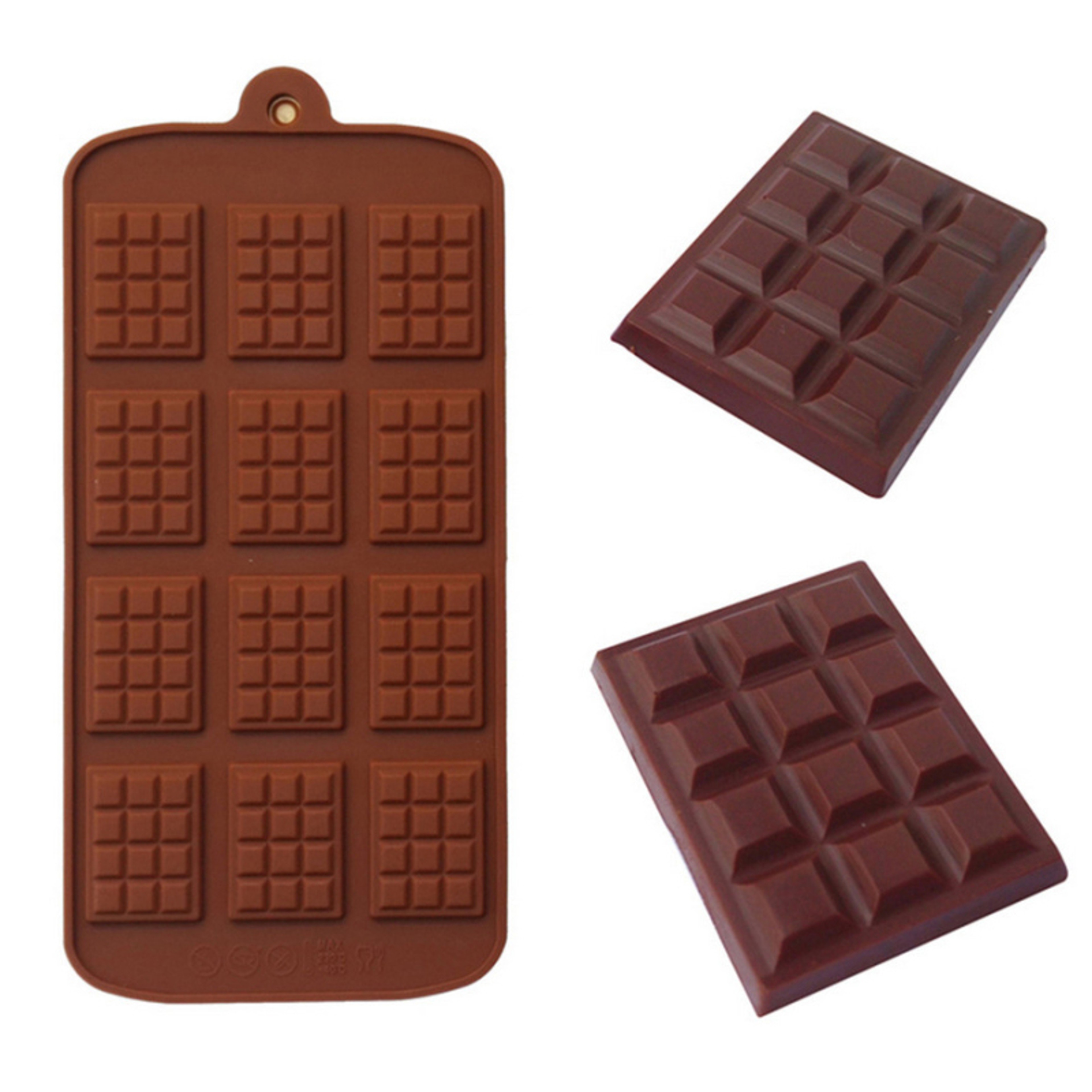 Chocolate Mold, Silicone Mold for Fondant, Waffles Molds, DIY Candy Bar Mould, Cake Decoration Tools, Kitchen Baking – view 4