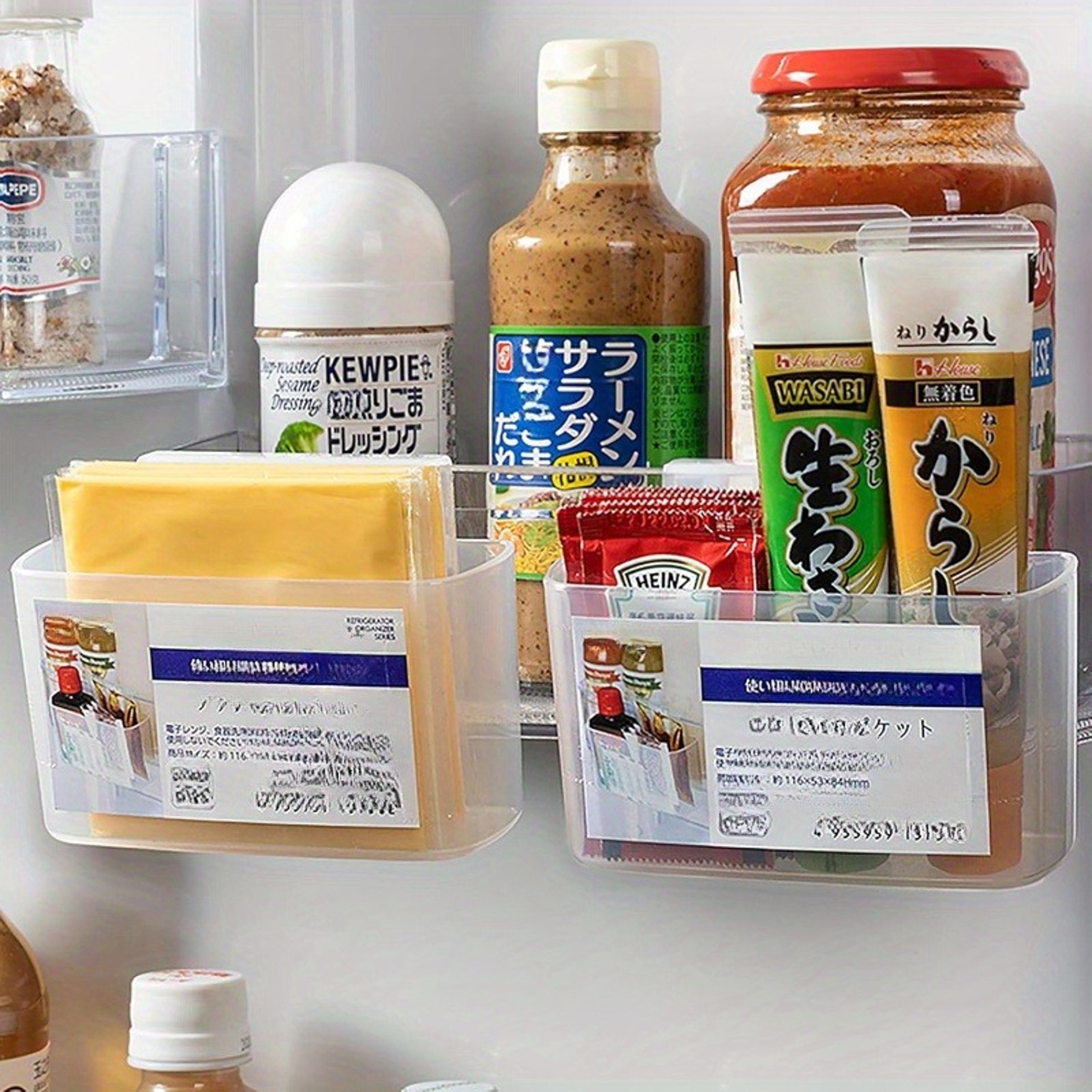 Spacesaving Refrigerator Hanging Cheese Slice Organizer Efficient Storage Solution For Fresh Cheese 3