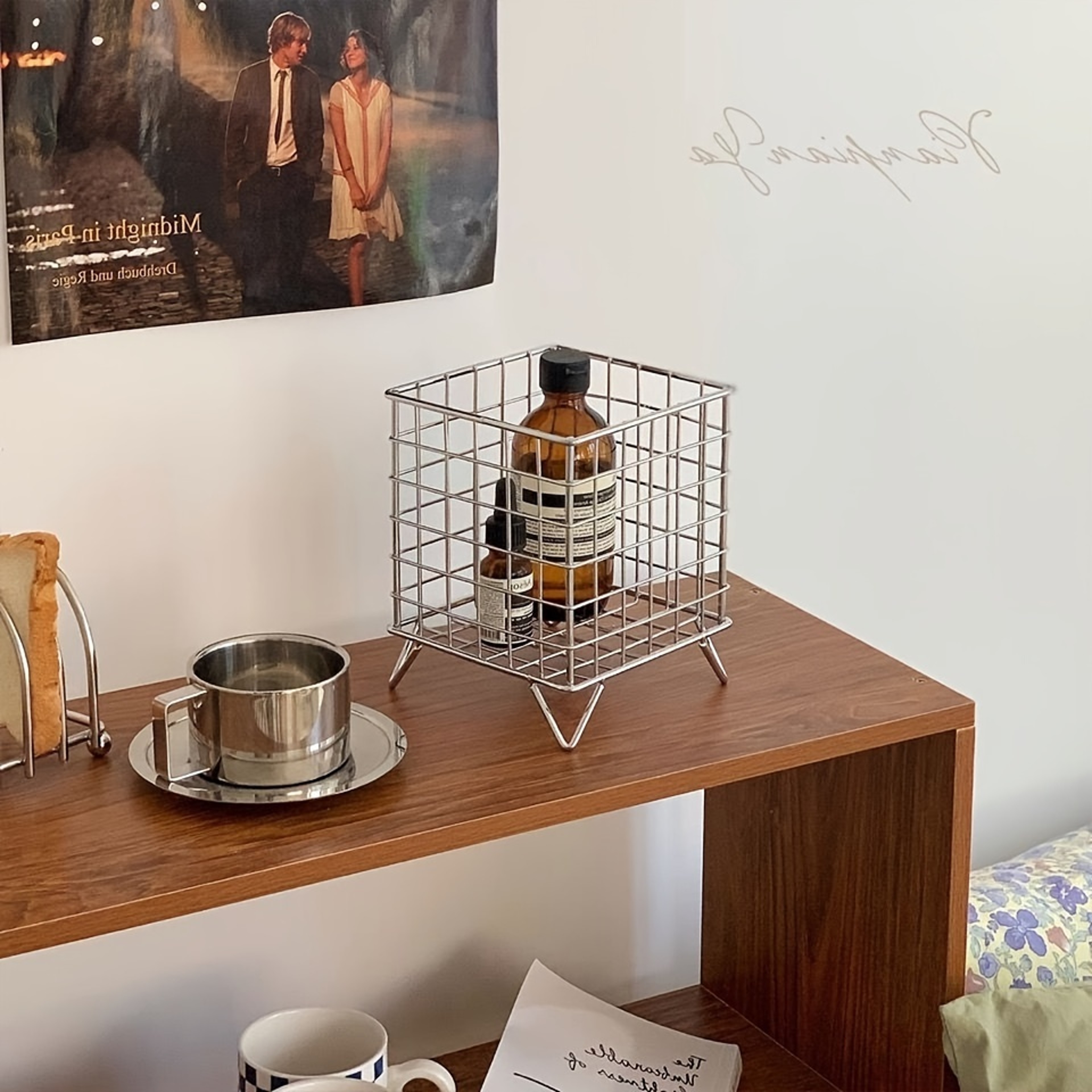 Office Desk Storage Basket, Multi-functional Shelf Basket, Desk Organizer, Versatile Storage Solution for Office, Home – view 4