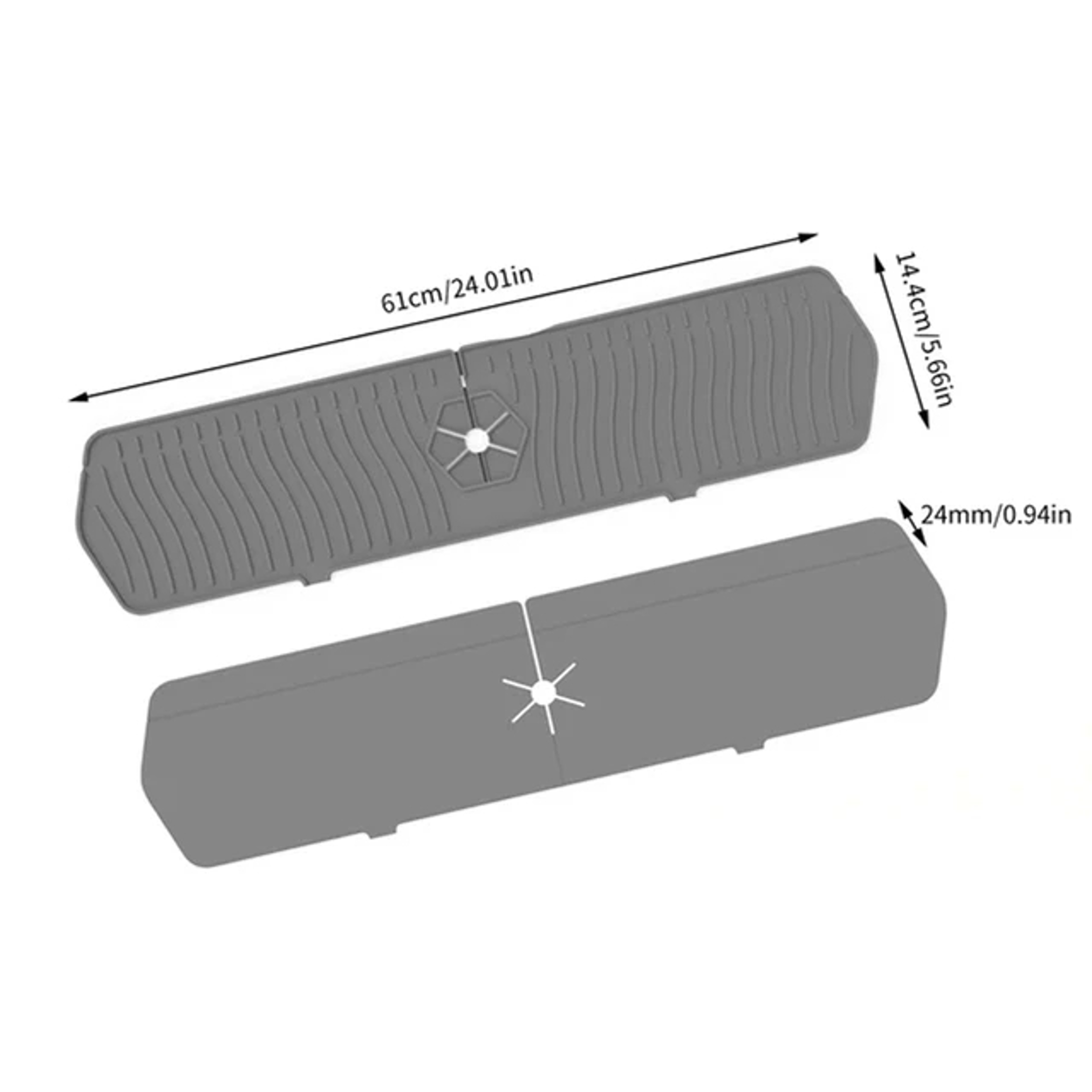 Kitchen Long Silicone Sink Faucet Mat, Splash Guard, Absorbent Countertop Protector, Kitchen Gadgets – view 7