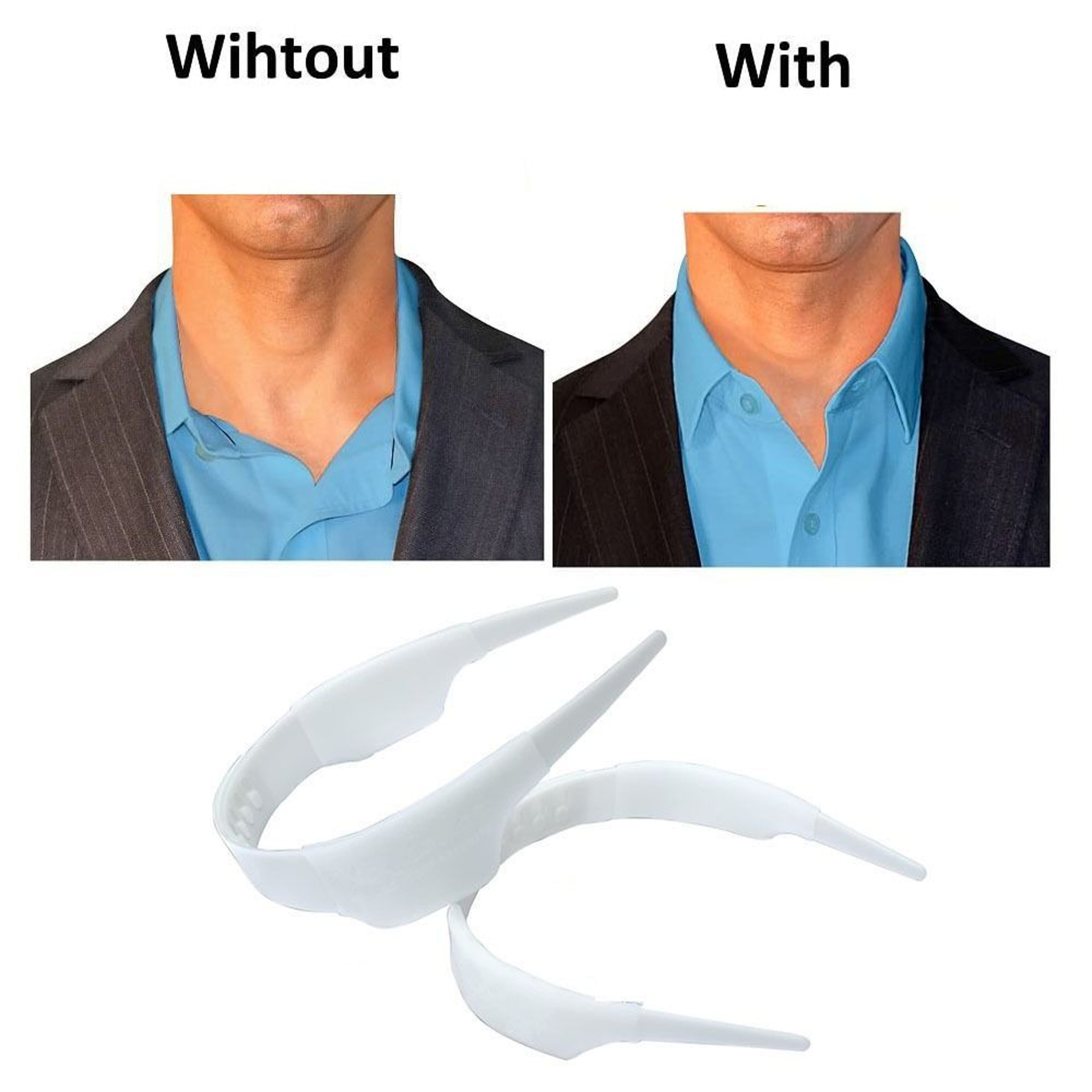 Collar Stays Bundle Kit Adjustable Shirt Collar Support Shaper Slick Collar Stay Clothes Accessory  1