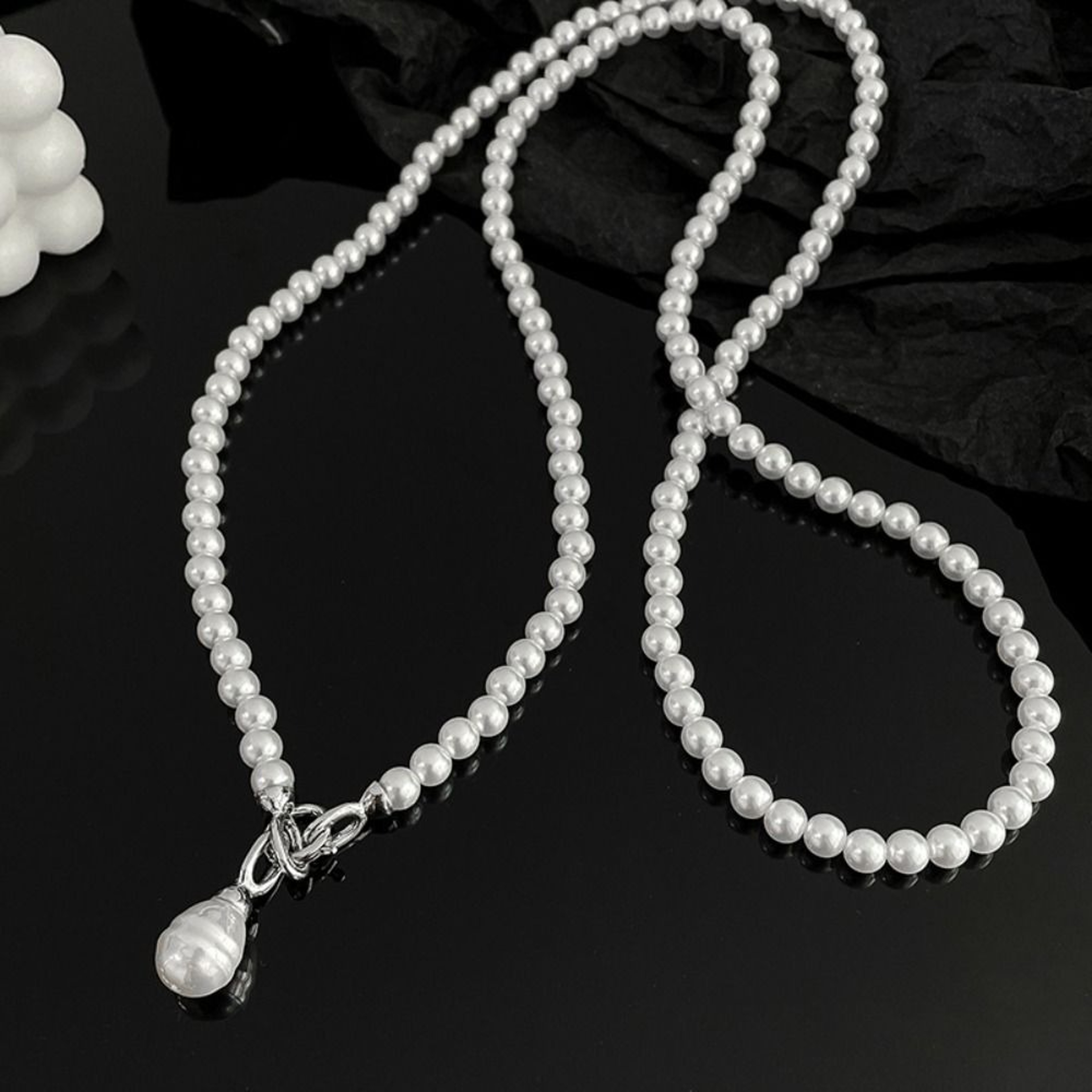 Necklace Fashion Pearl Pendant, Cool Suit Crossbody Chain, Niche Design Decorative Chain – view 7