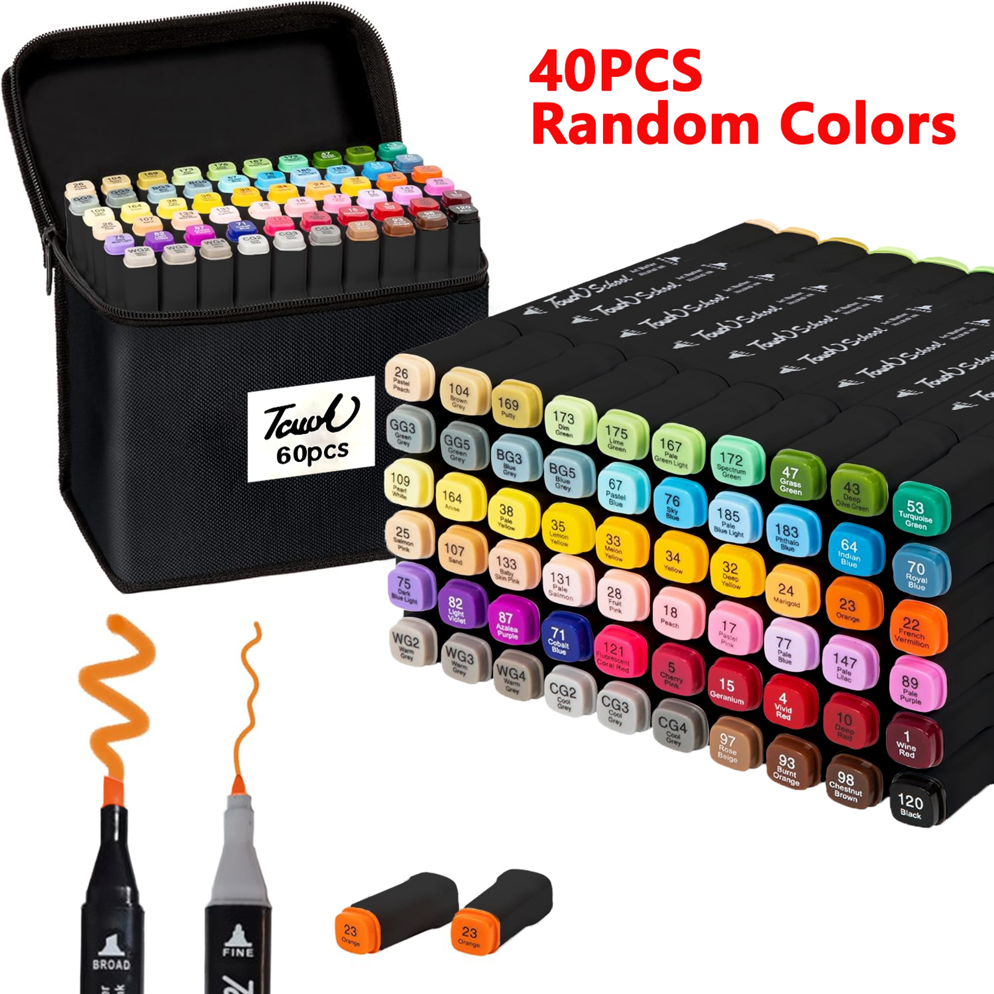 Alcohol Markers Set Dual Brush Tip Permanent Art Markers For Book Painting Card Making Christmas Gi 6