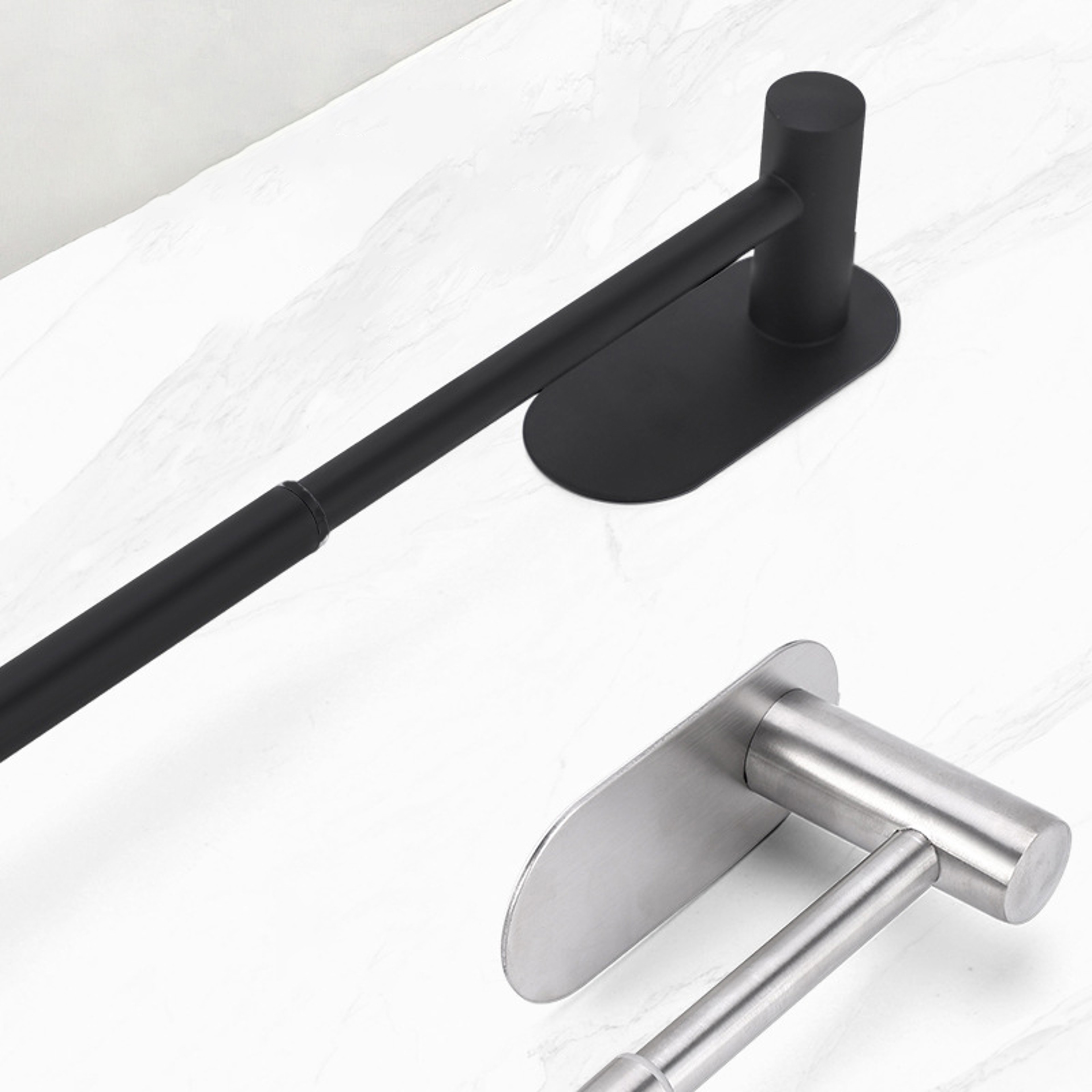 Towel Bar Adjustable Stainless Steel Bathroom Towel Rack Wall Mounted Bath Towel Holder 3