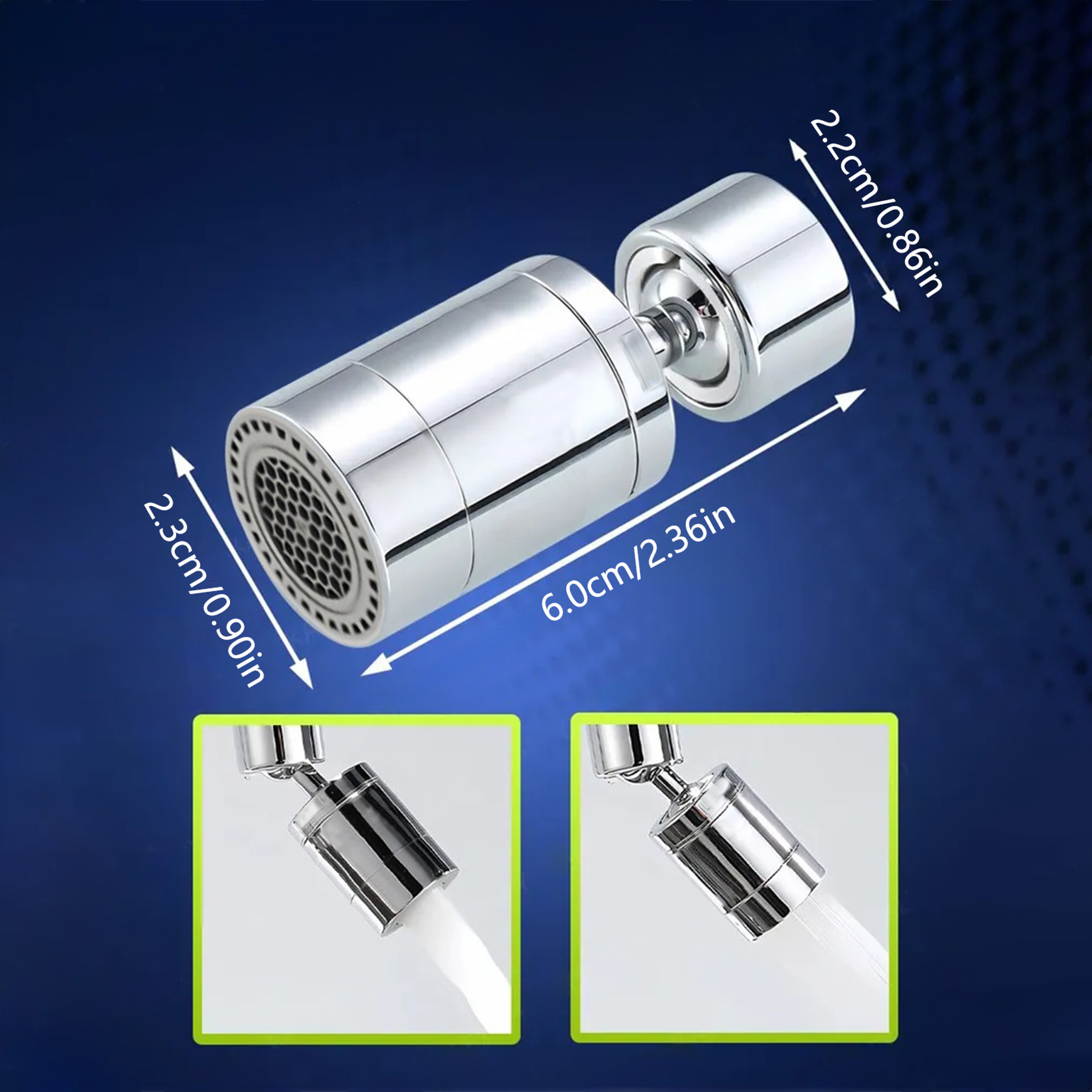 Kitchen Faucet Spray Head Filter Adjustable Rotary Splashback Tap Nozzle Kitchen Sink Faucet Aerato 5