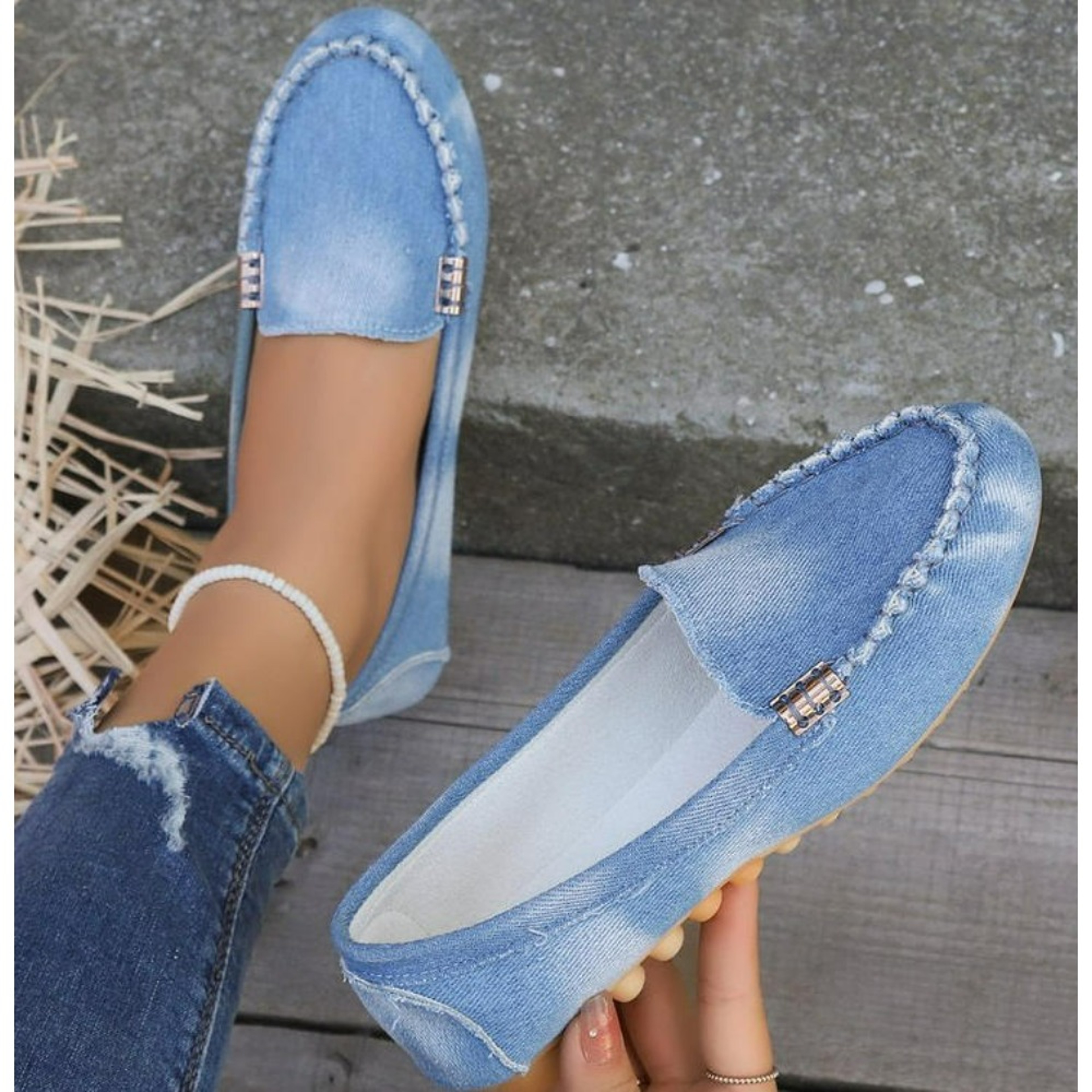 Fashionable Womens Casual Loafers Nonslip Soft Flat Shoes Wearresistant Loafer Sports 1