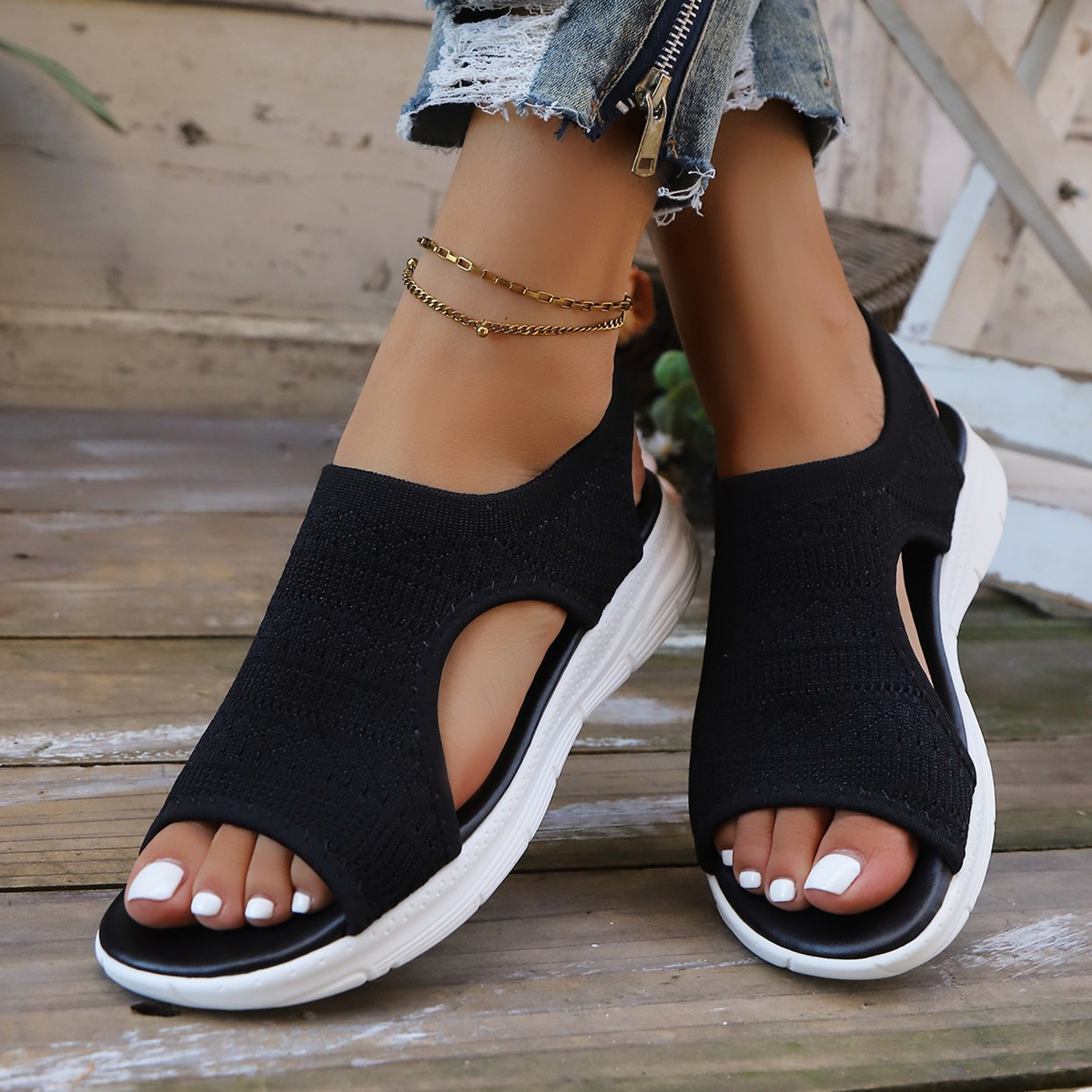 Womens Shoes Summer Comfortable Casual Sports Sandals, Women's Beach Wedge Sandals – view 1