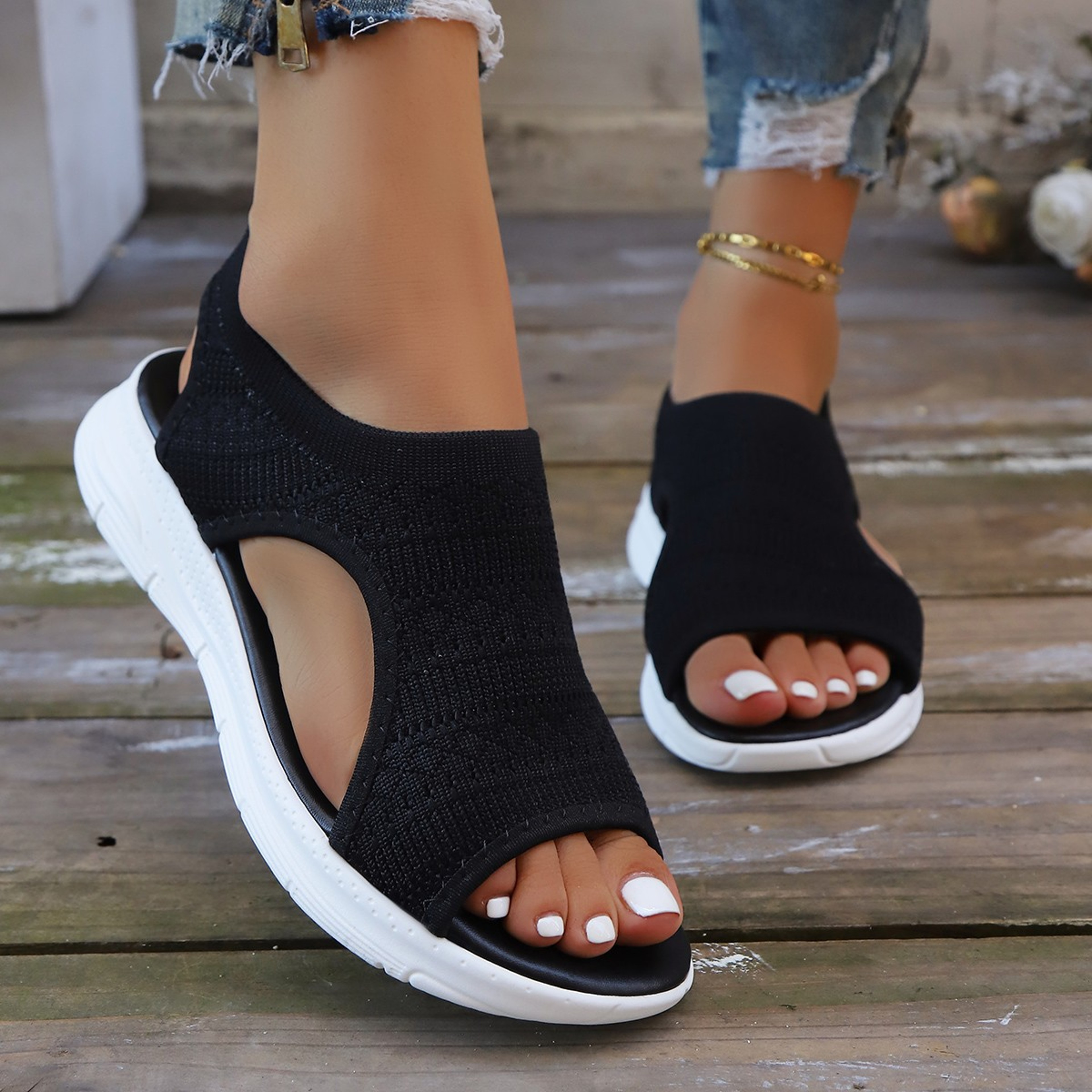 Womens Shoes Summer Comfortable Casual Sports Sandals, Women's Beach Wedge Sandals – view 7