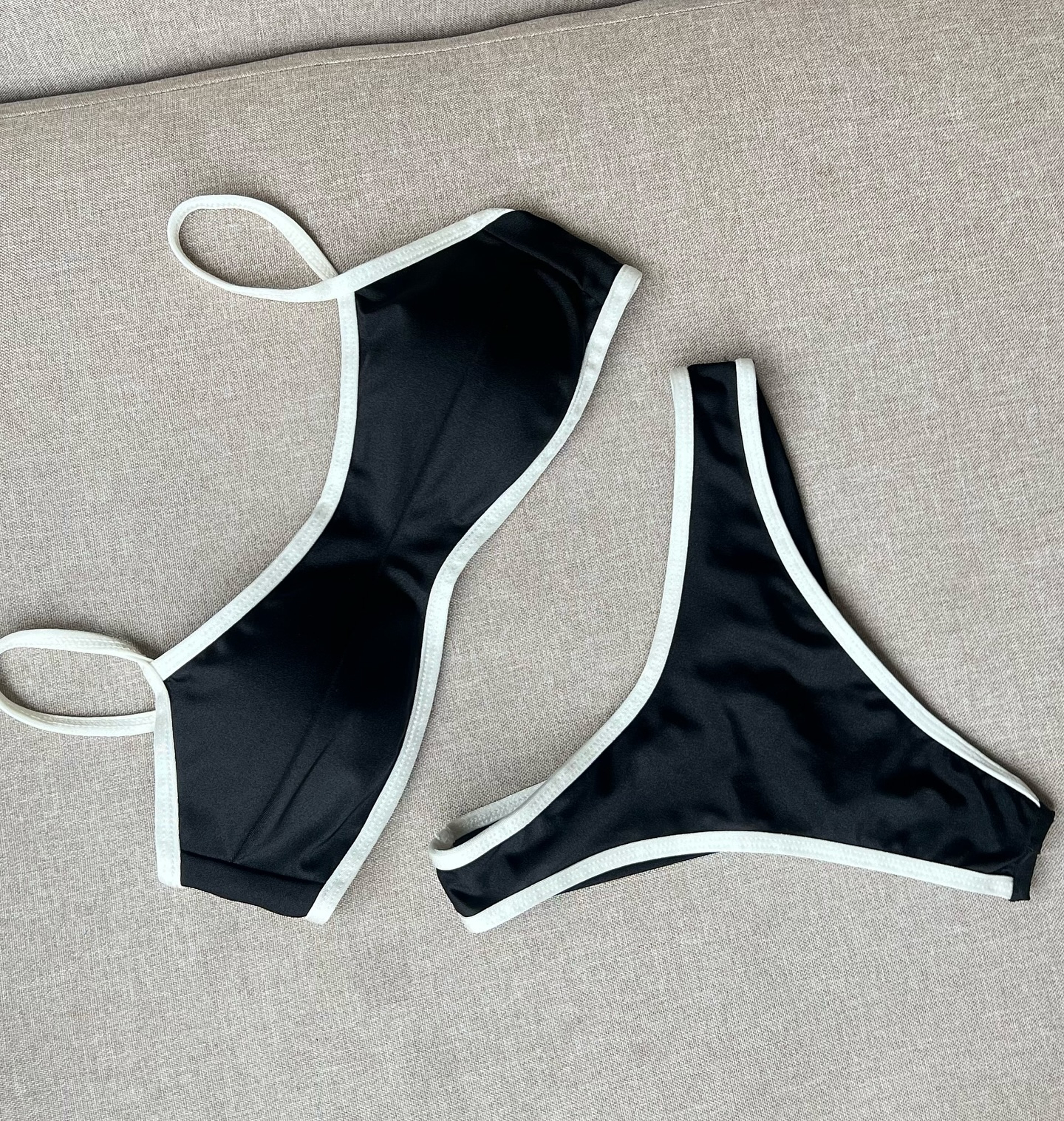 Sexy Bikini Women Swimsuit, Female Swimwear, Bandeau Biquini Thong Bathing Suit, Shiny Swimming Suits Halter Bodysuit – view 4