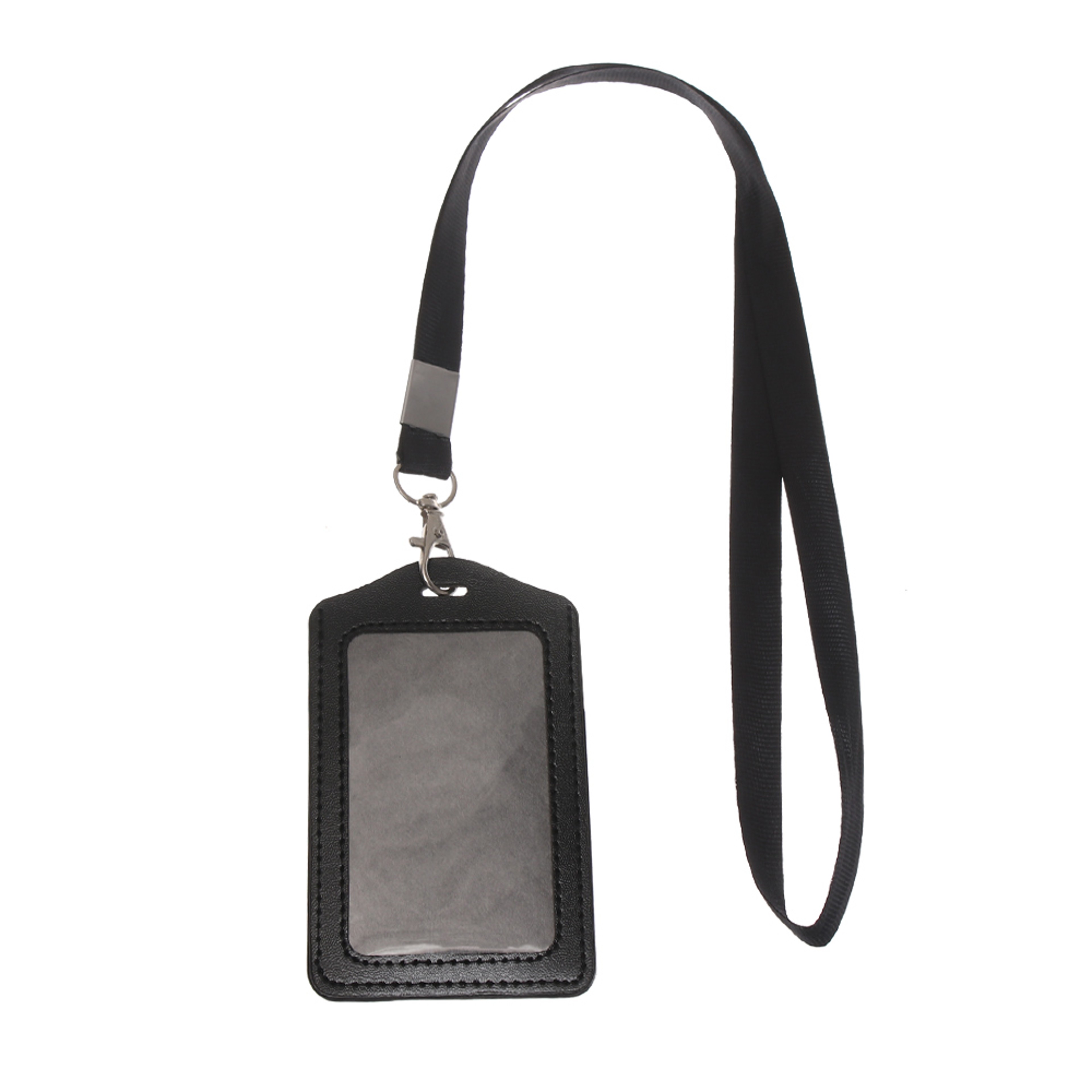 Unisex Work Card Holders With Lanyard PU Bank Card Name Credit Card Holders Card Bus ID Holders Identity Badge With Neck Strap – view 4