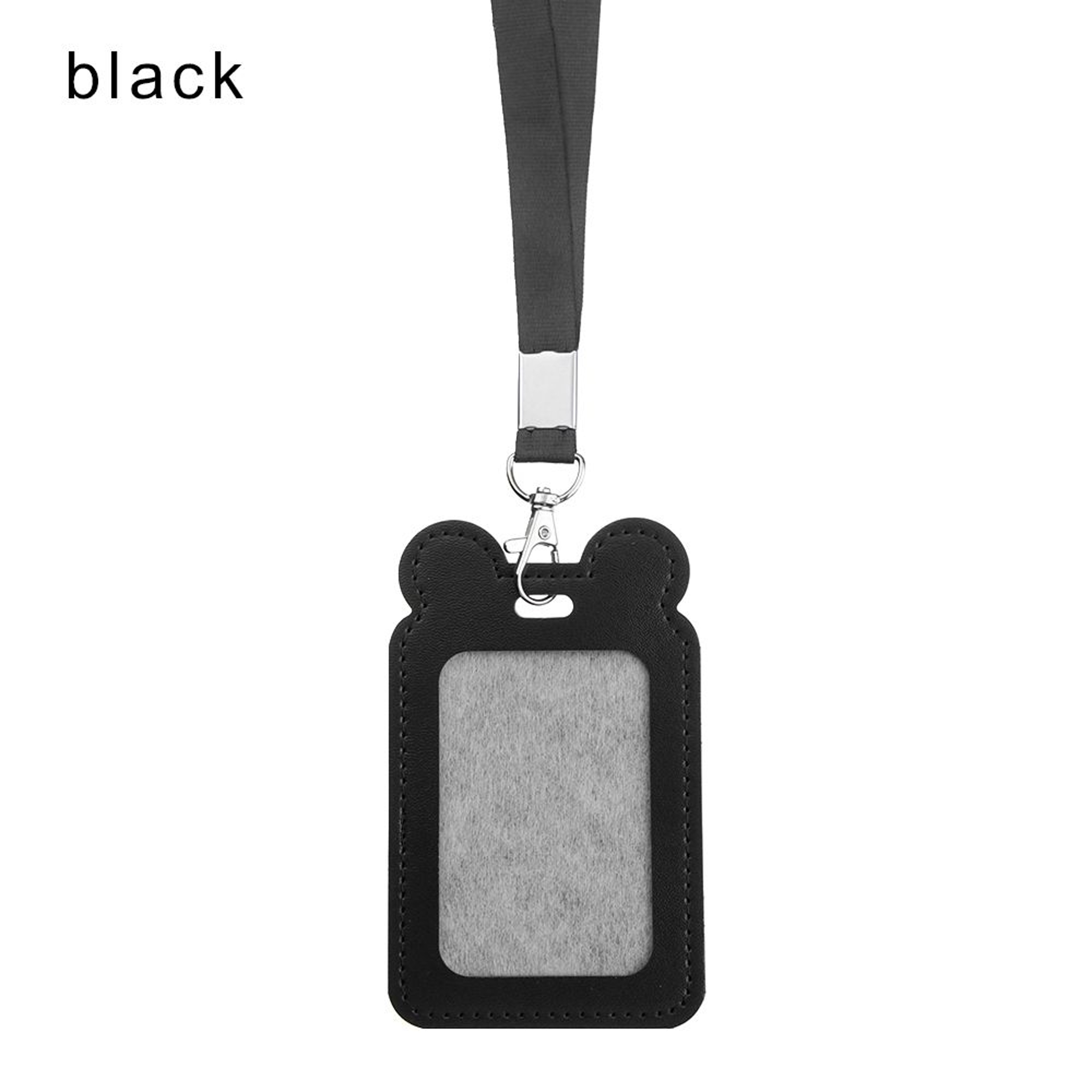 Unisex Work Card Holders With Lanyard PU Bank Card Name Credit Card Holders Card Bus ID Holders Identity Badge With Neck Strap – view 19