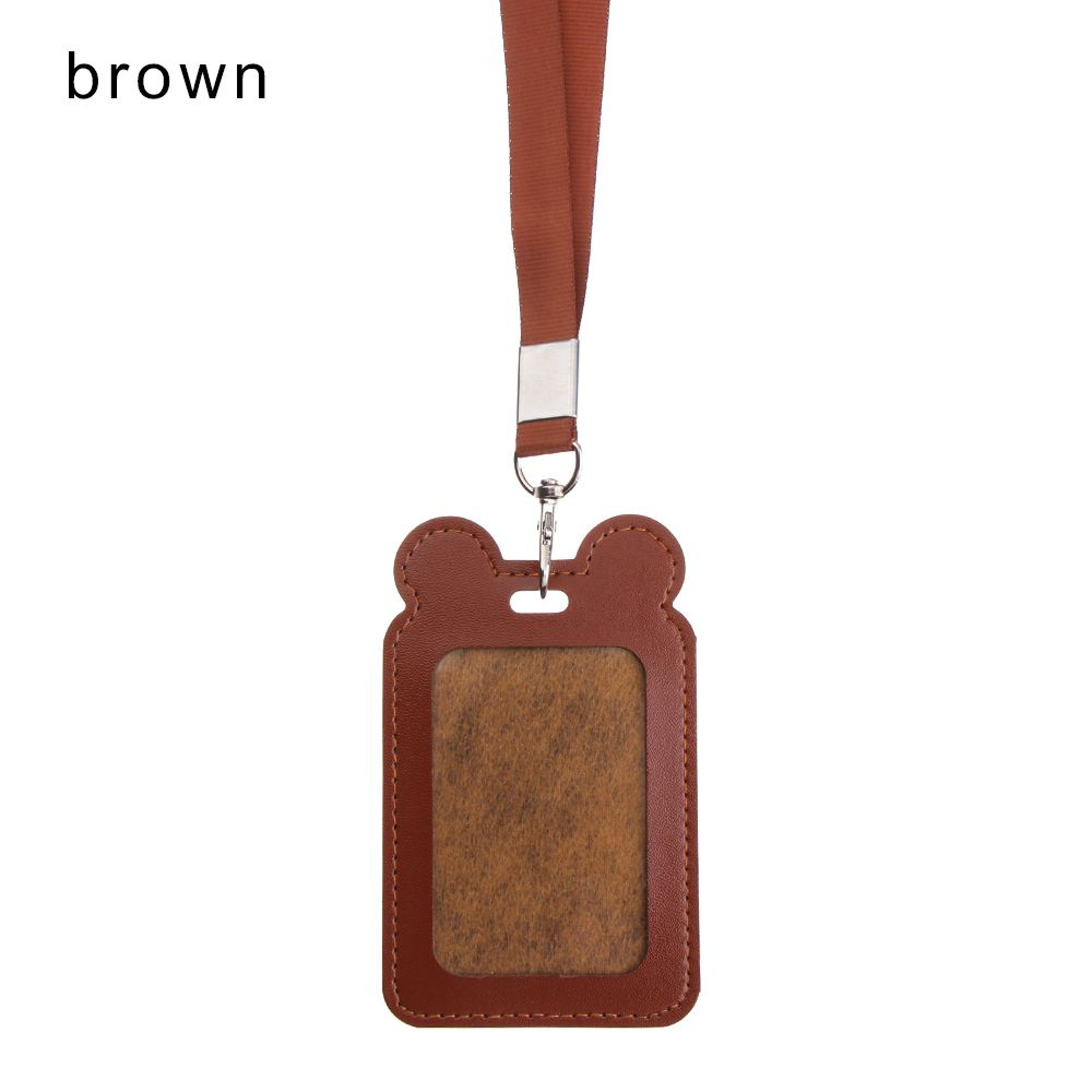Unisex Work Card Holders With Lanyard PU Bank Card Name Credit Card Holders Card Bus ID Holders Identity Badge With Neck Strap – view 21
