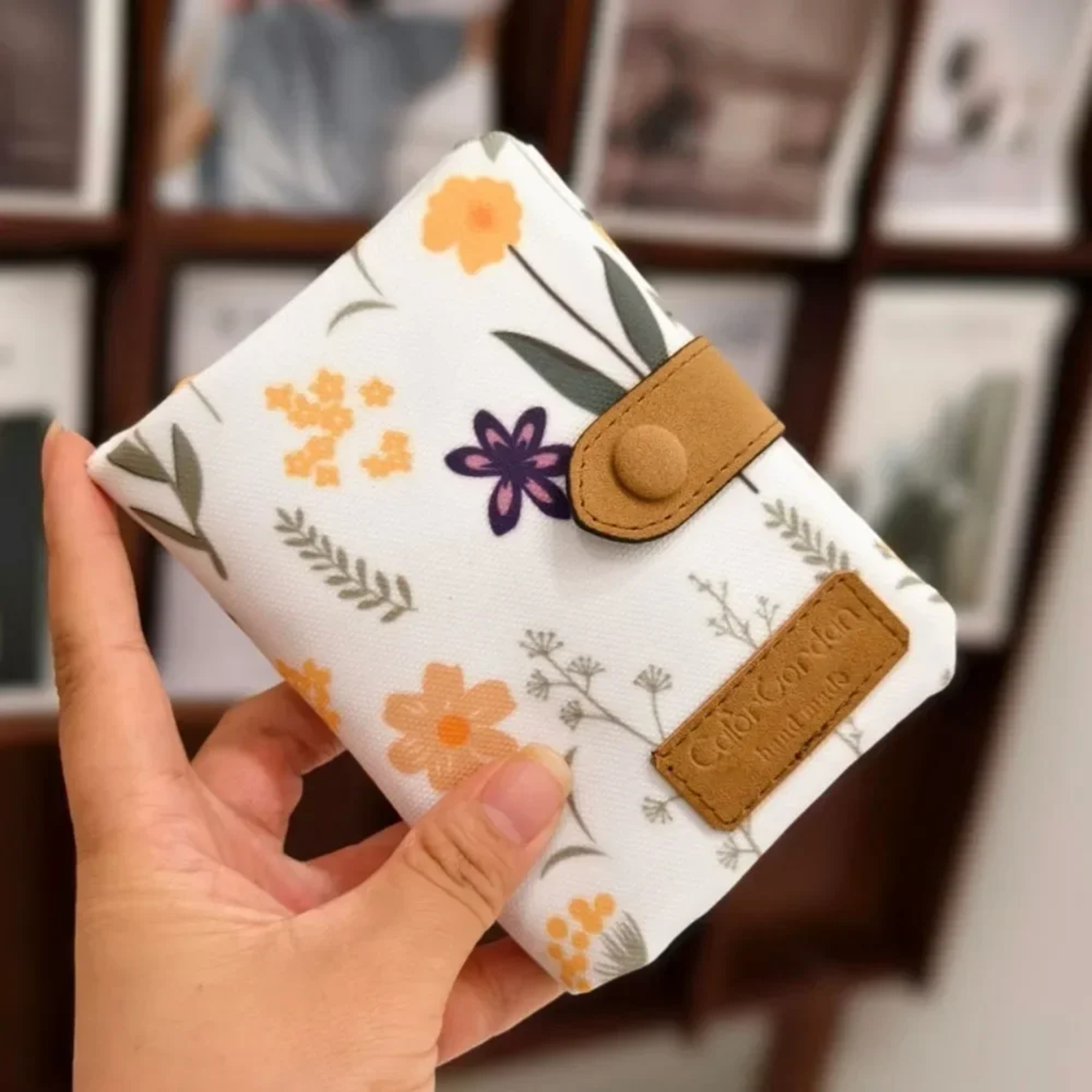 Women Cute Zipper Hasp Short Wallet PU Leather Coin Purse Money Bag With ID Card Holder Frosted Pri 7