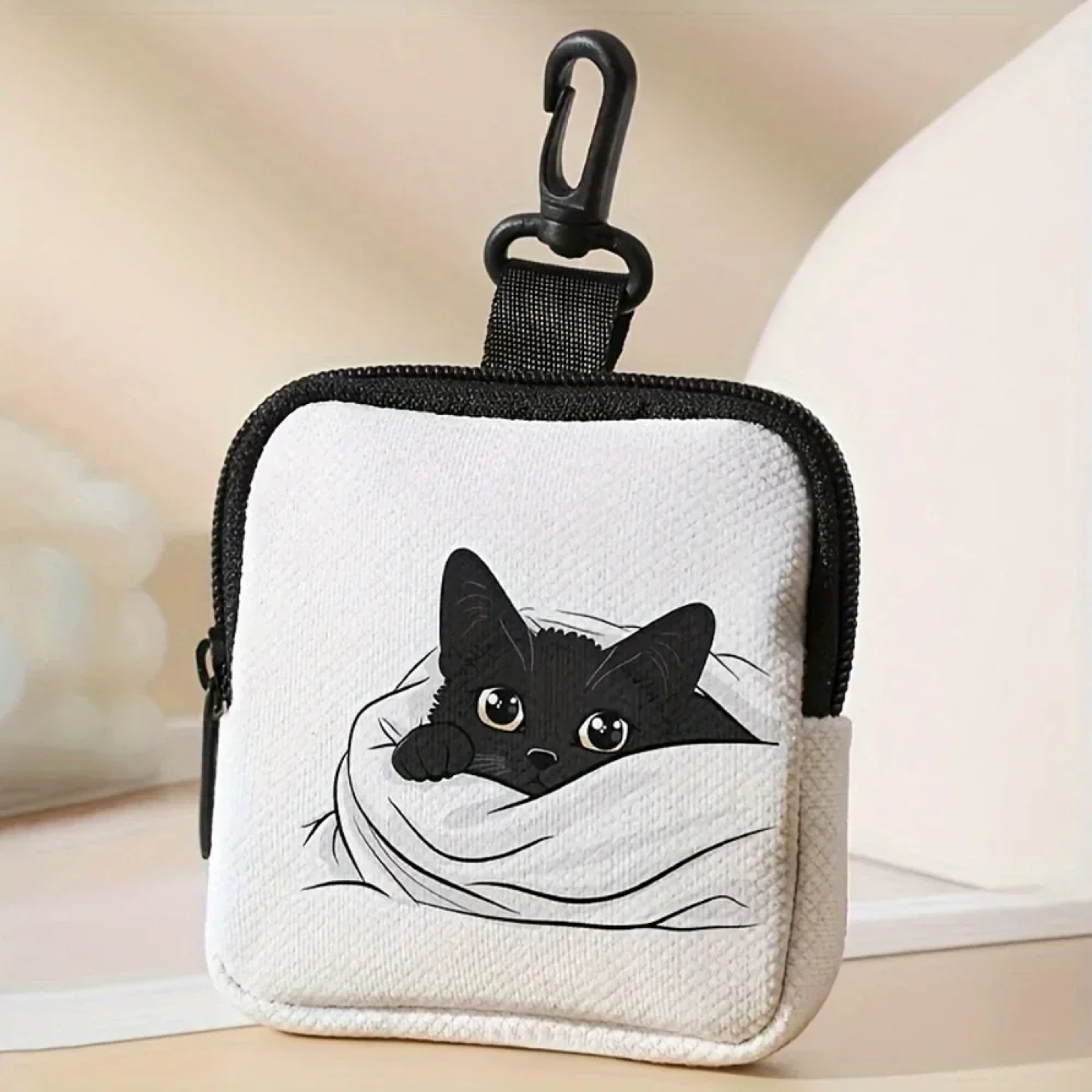 Mini Coin Purse, Cat Print Lightweight Waterproof Earphone Bag, Multiple Styles Artificial Leather Wallet, Friends Gift – view 21
