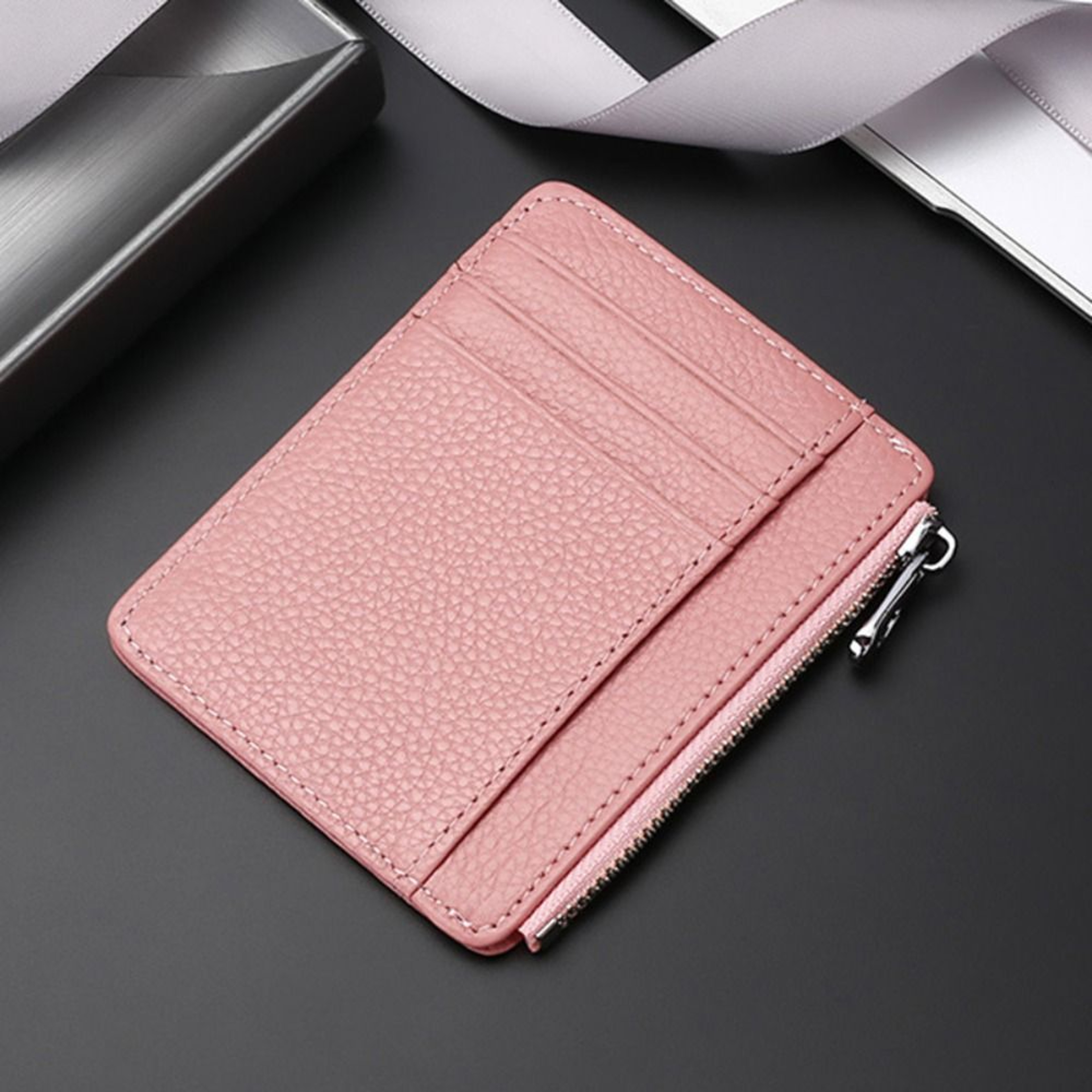 Ultra Thin Card Holder for Men and Women, Genuine Leather Multi-Card Slot Case, Simple ID Packagehouse – view 13