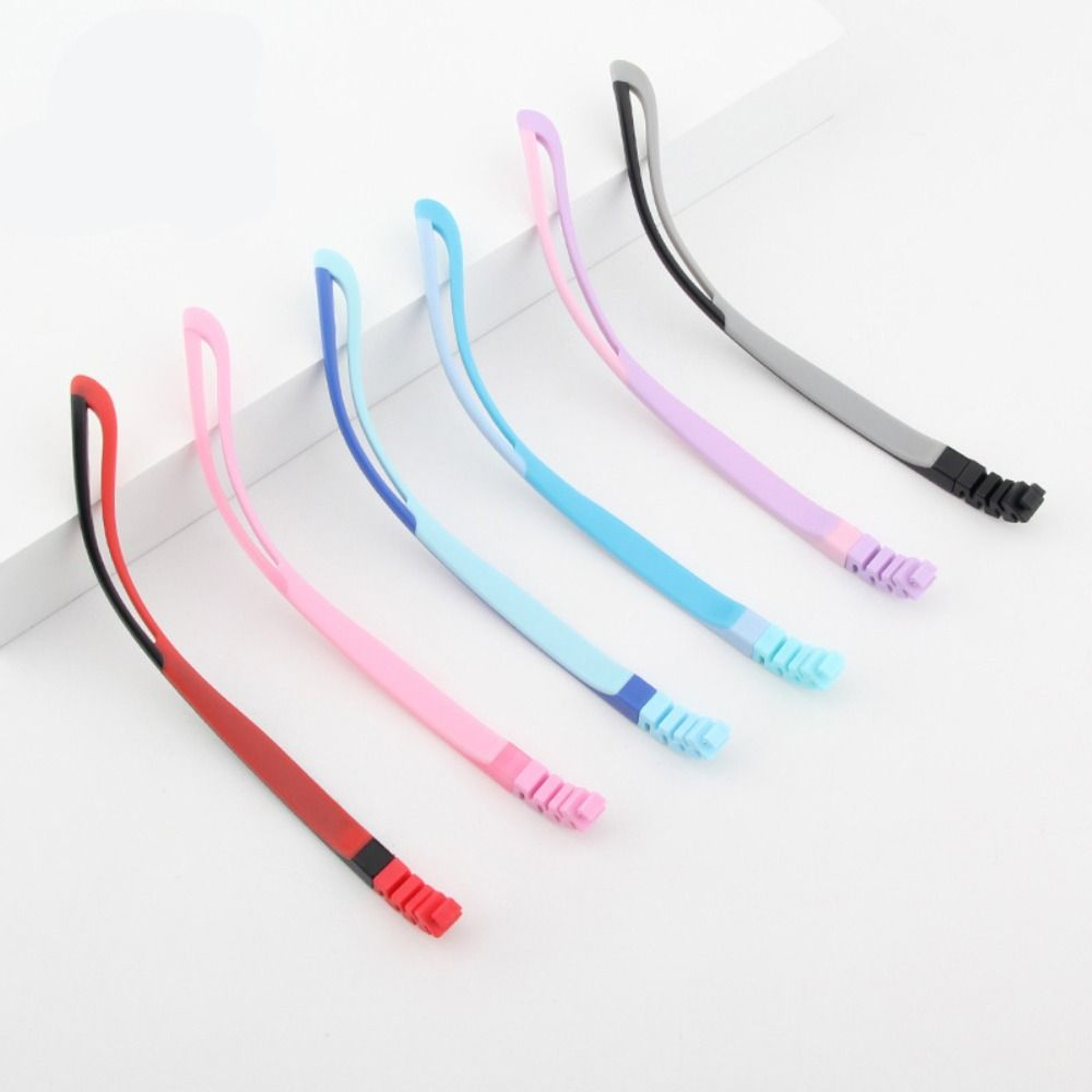 Silicone Glasses Legs Snap-on Replacement for Children's Eyeglasses, Ultra Light Bicolor Silicone Glasses Arm Accessorie – view 1