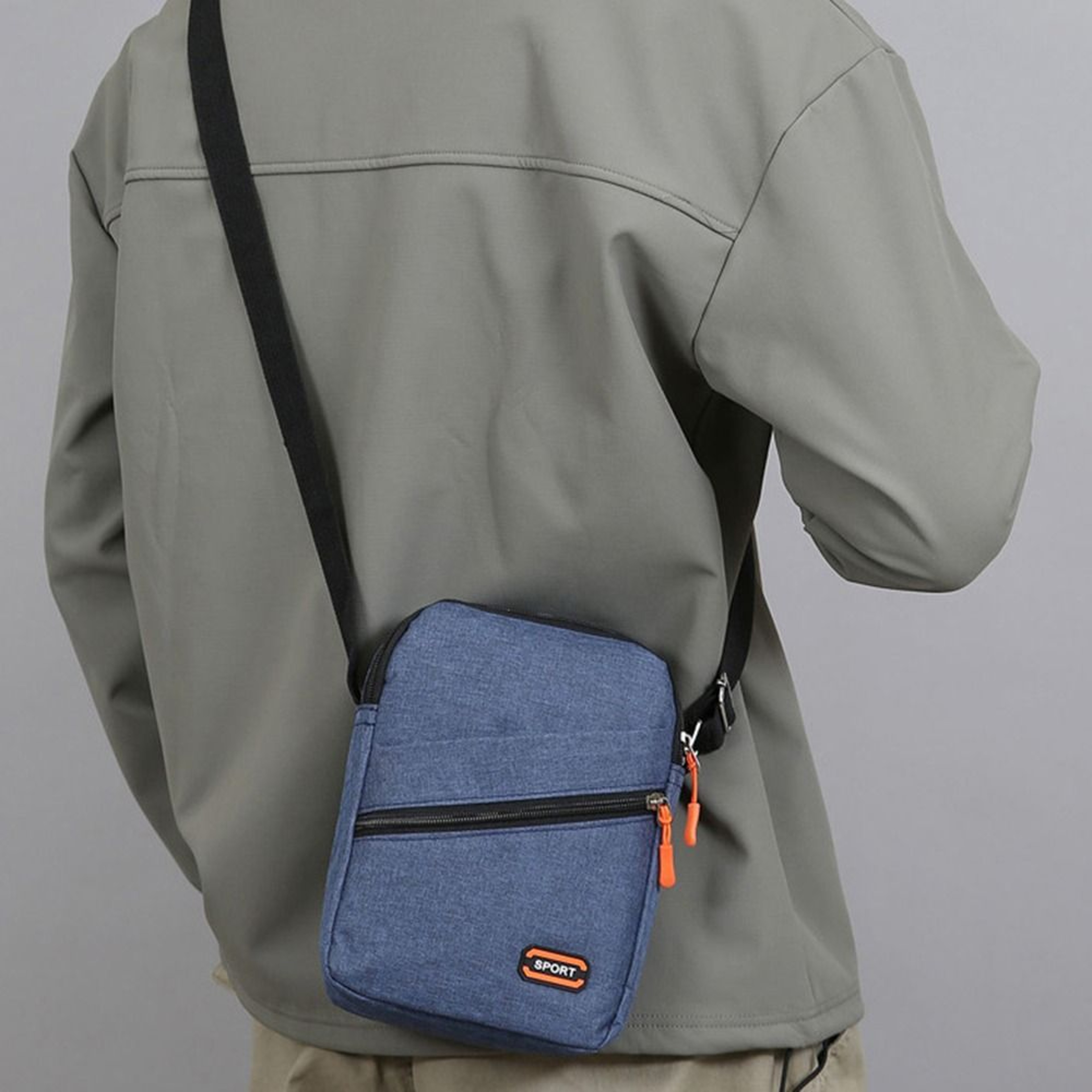 Men's Bag Large Capacity Waterproof Backpack, Single Shoulder Bag, Wear-resistant with Multiple Pockets for Business – view 6