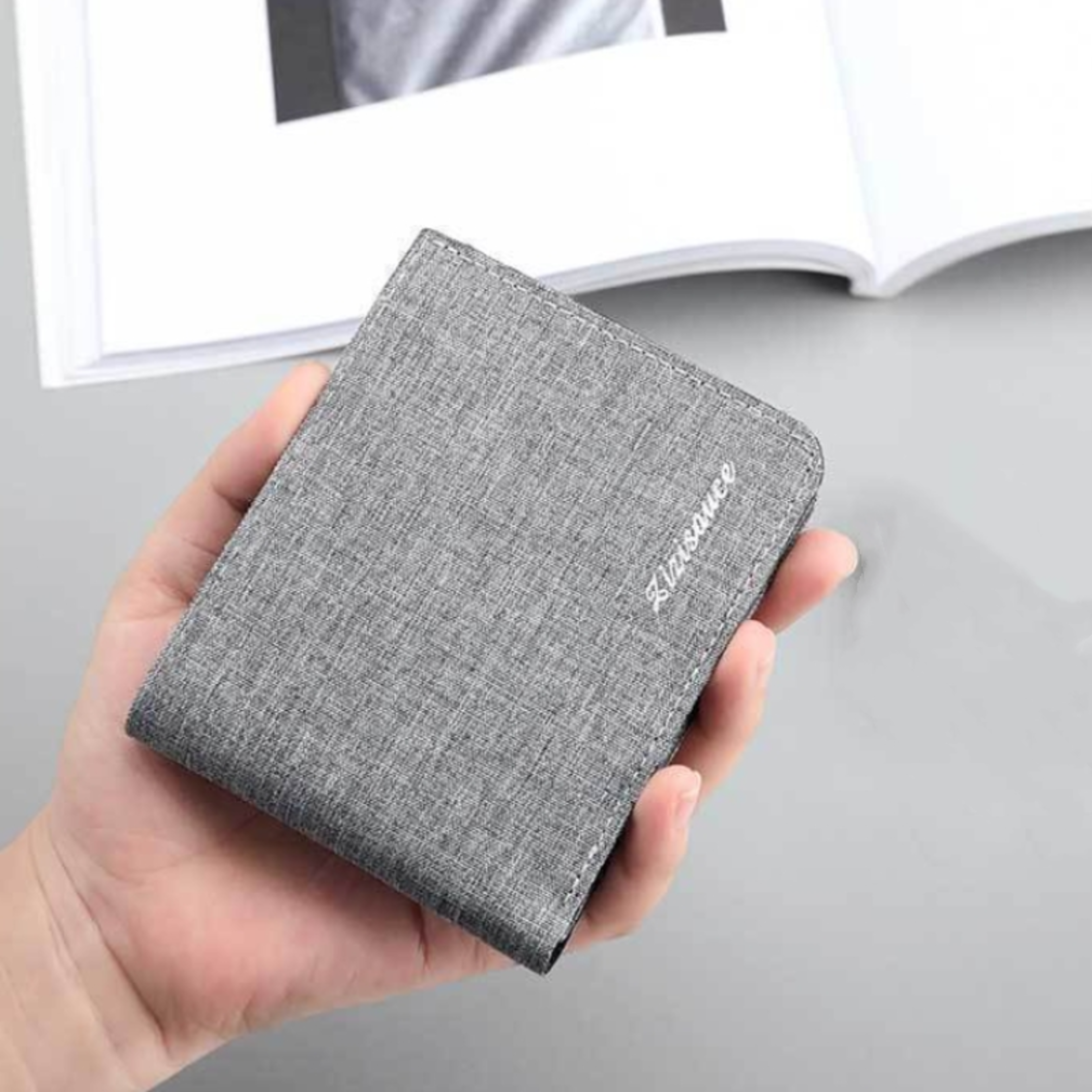 anvas Card Holder Wallet for Men, Money Bag, Short Purse with Bank ID and Credit Card Holder – view 5